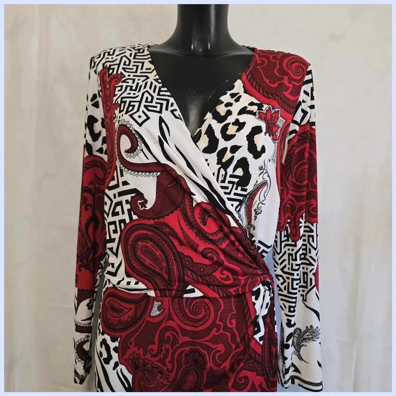 Vestido estampado talla plus ancho sisa 70 cm – Punto Roma – taille Autre 4