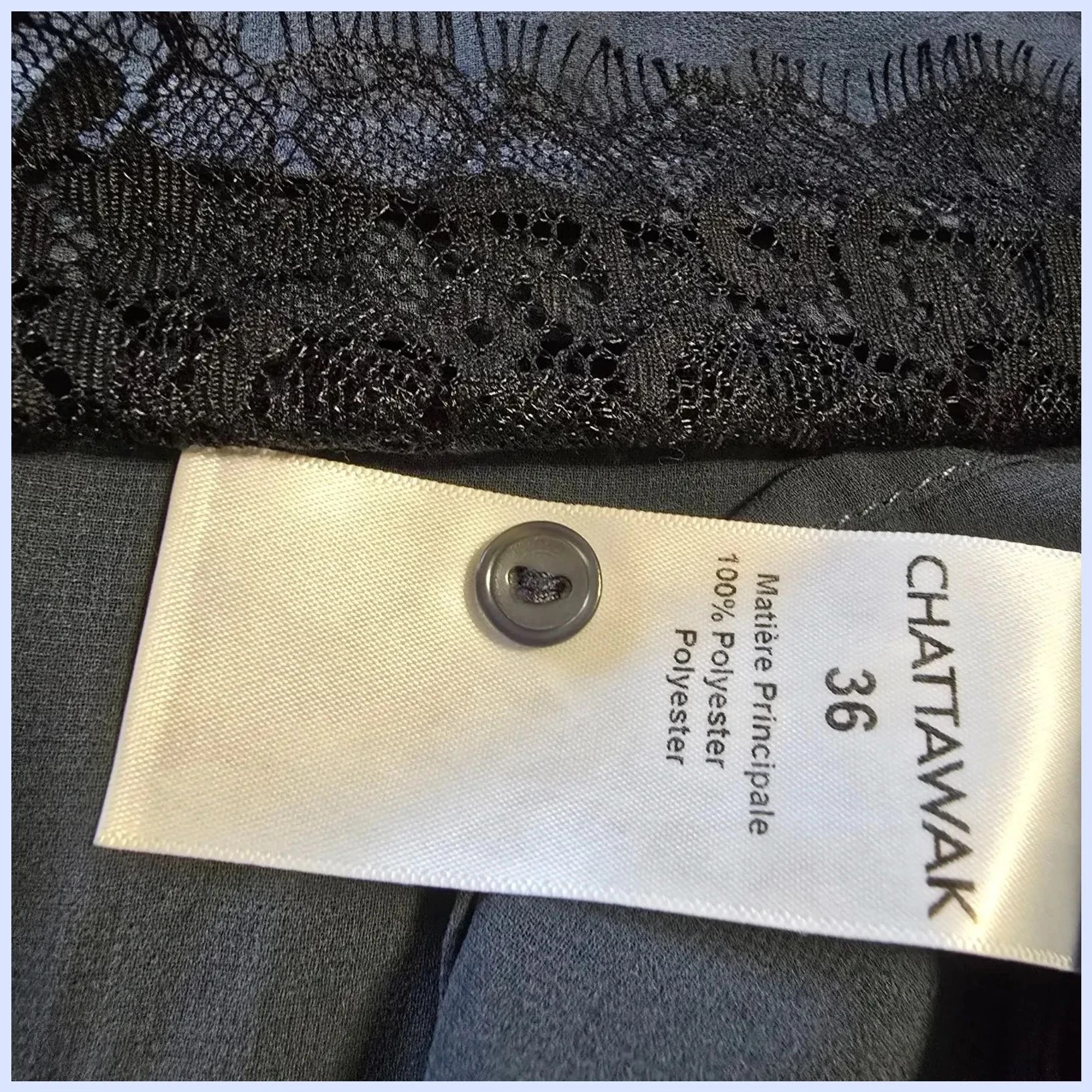 Blusa de verano talla 36 – CHATTAWAK – taille S / 36 / 8 5