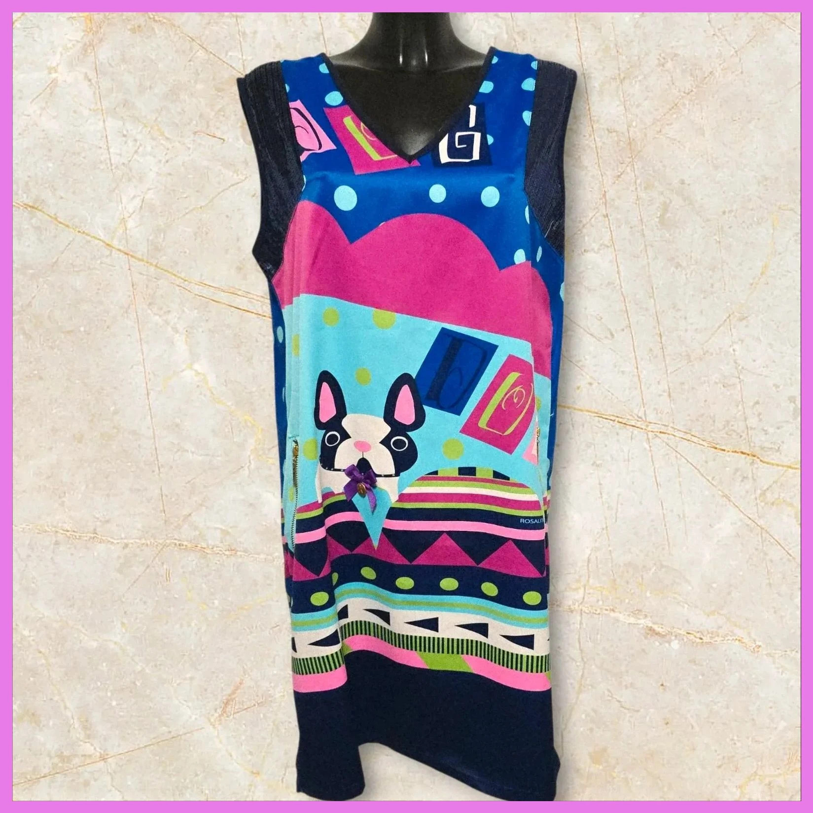Vestido estampado talla 44