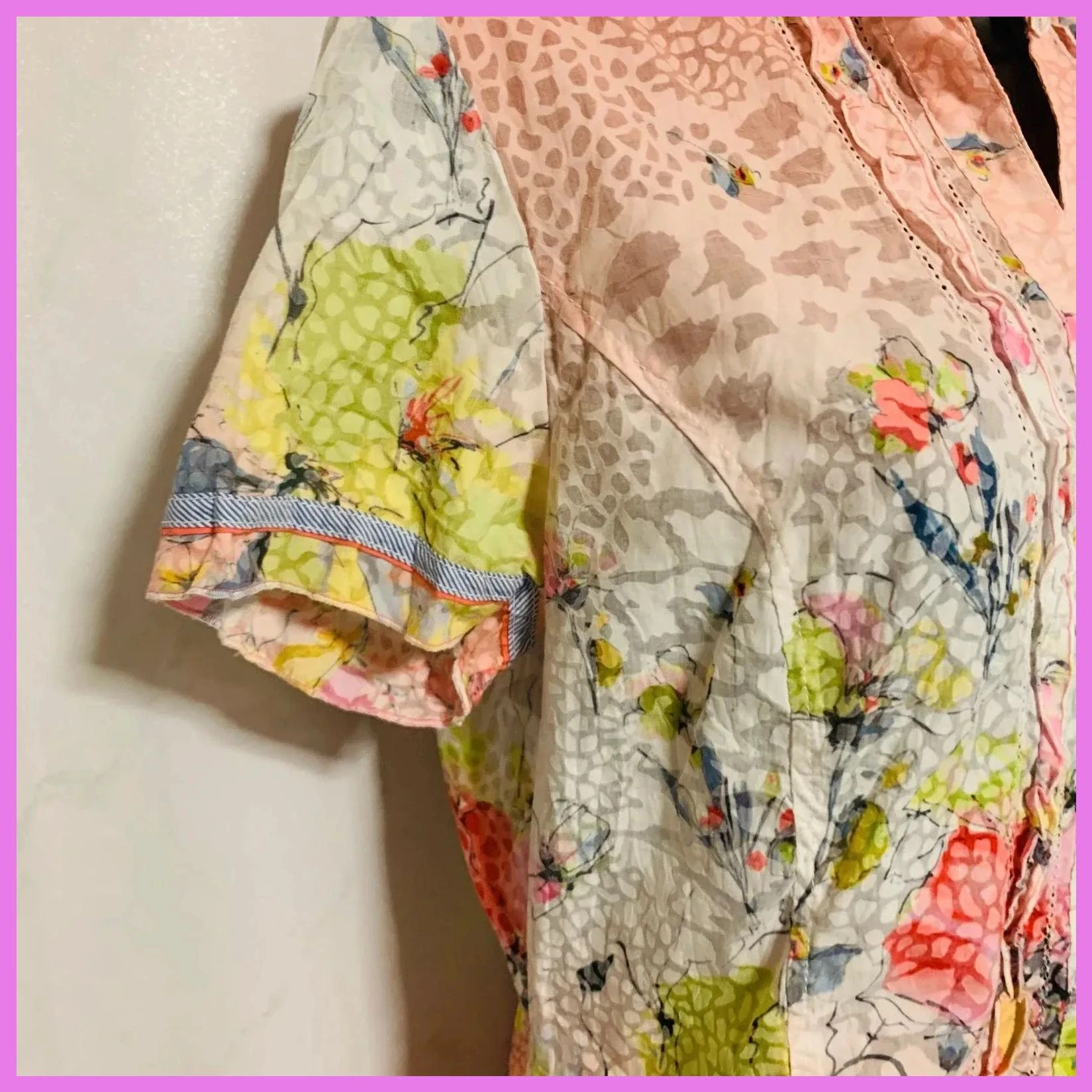 Blusa estampada talla 40 – Just White by SE – taille L / 40 / 12 4