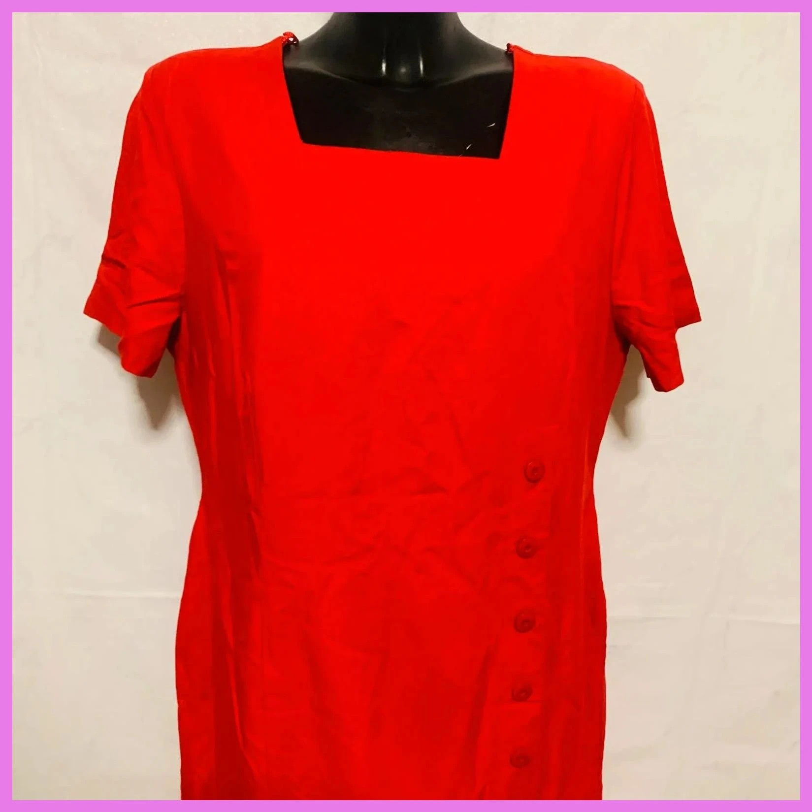 Vestido de lino y viscosa talla 48 – giacosa – taille 4XL / 48 / 20 3