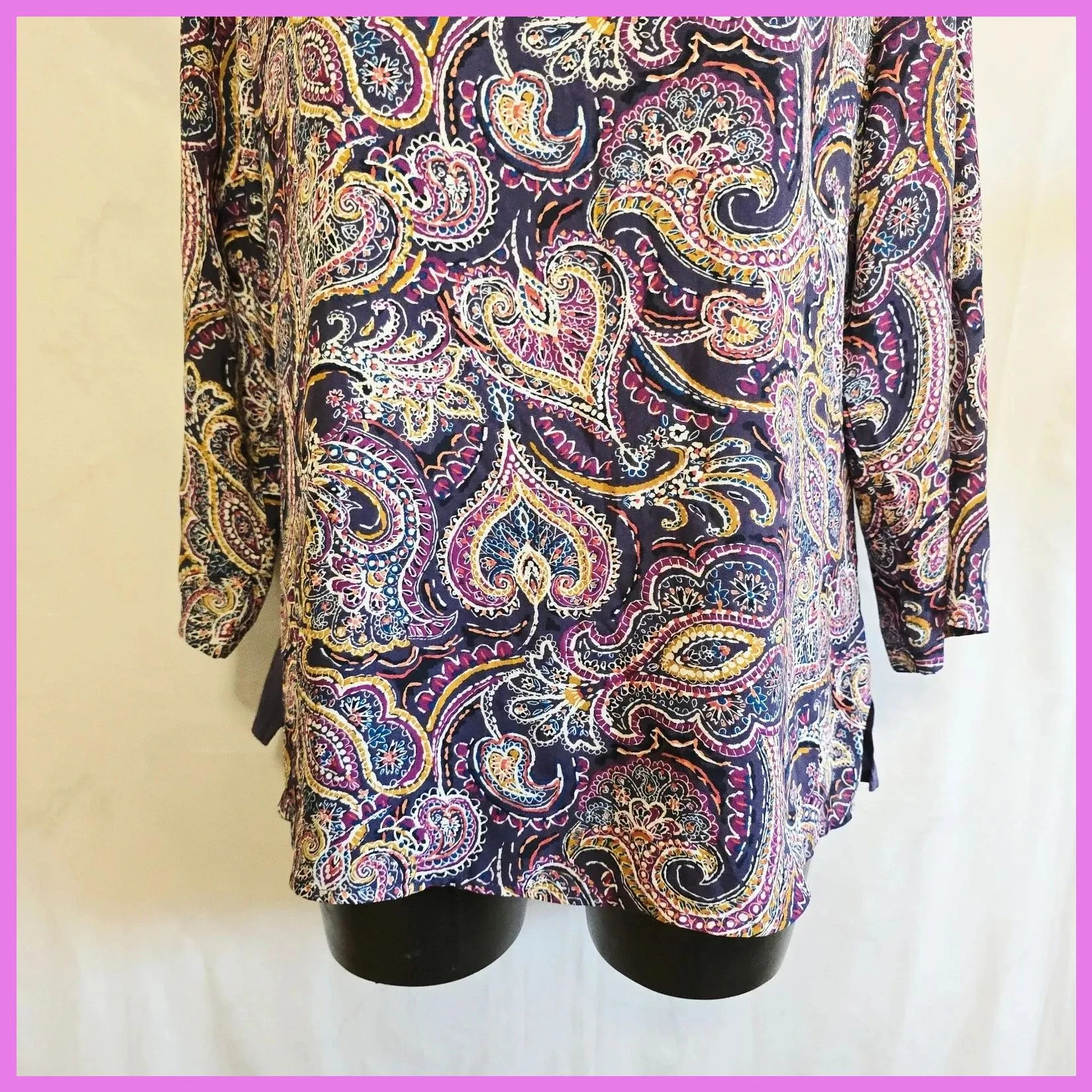 Blusa fina estampada – Van Heusen – taille L / 40 / 12 5