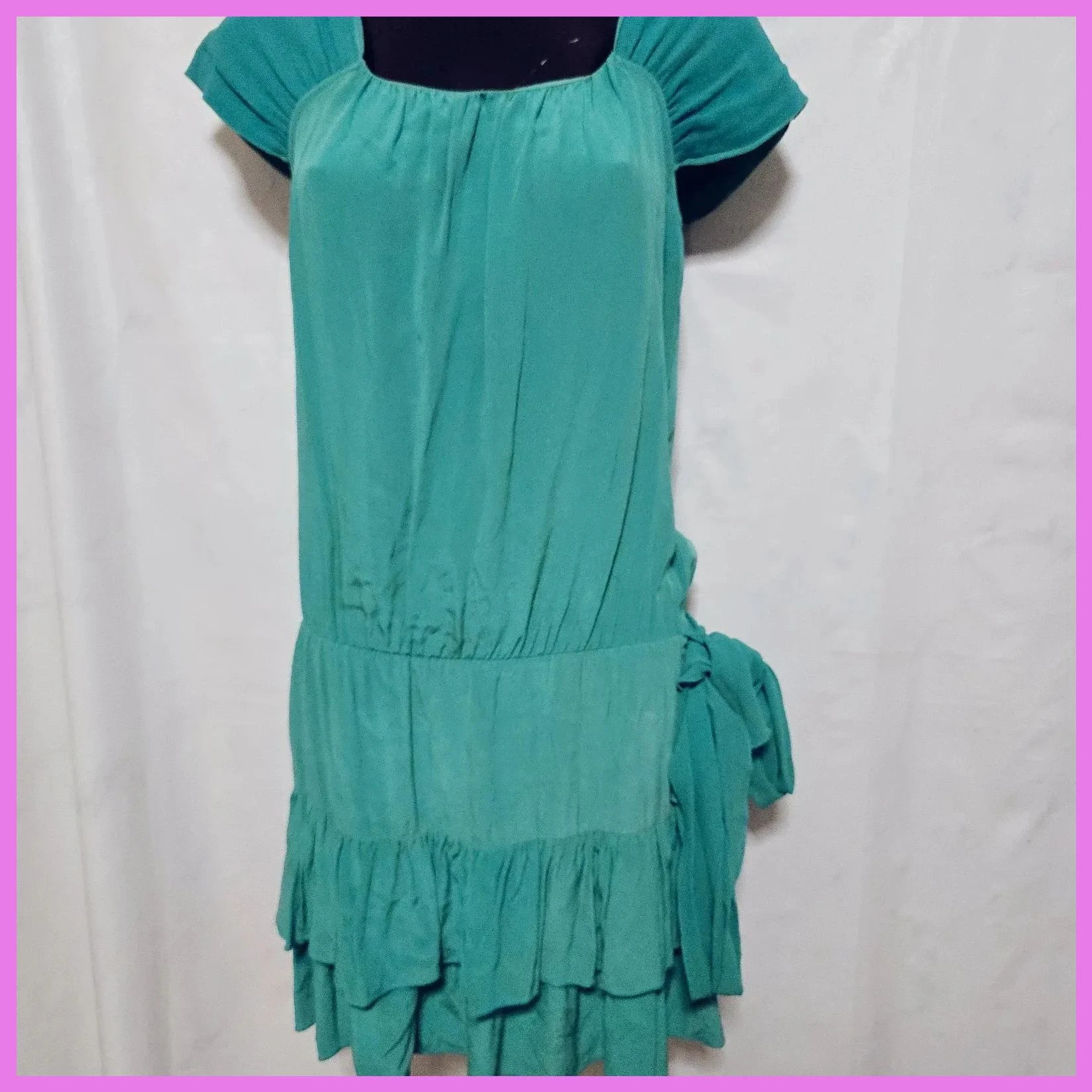 Elegante vestido 100% seda – Bgo & Me – taille M / 38 / 10 5