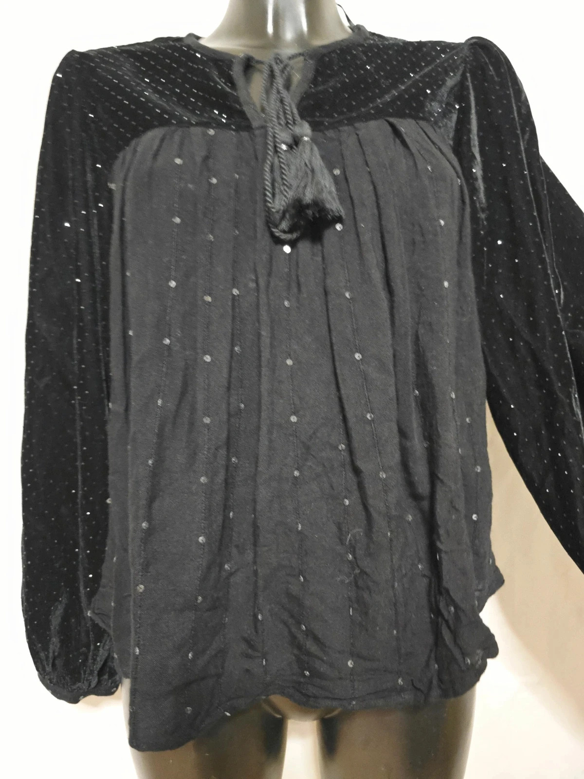 Blusa negra talla 34 – Zara – taille XS / 34 / 6 4
