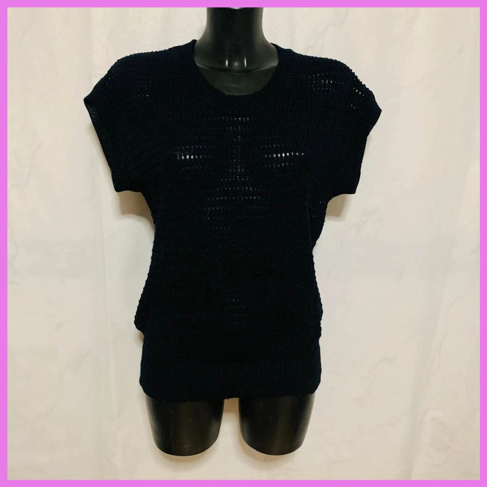 Blusa negra talla única – Vintage Dressing – taille Taille unique