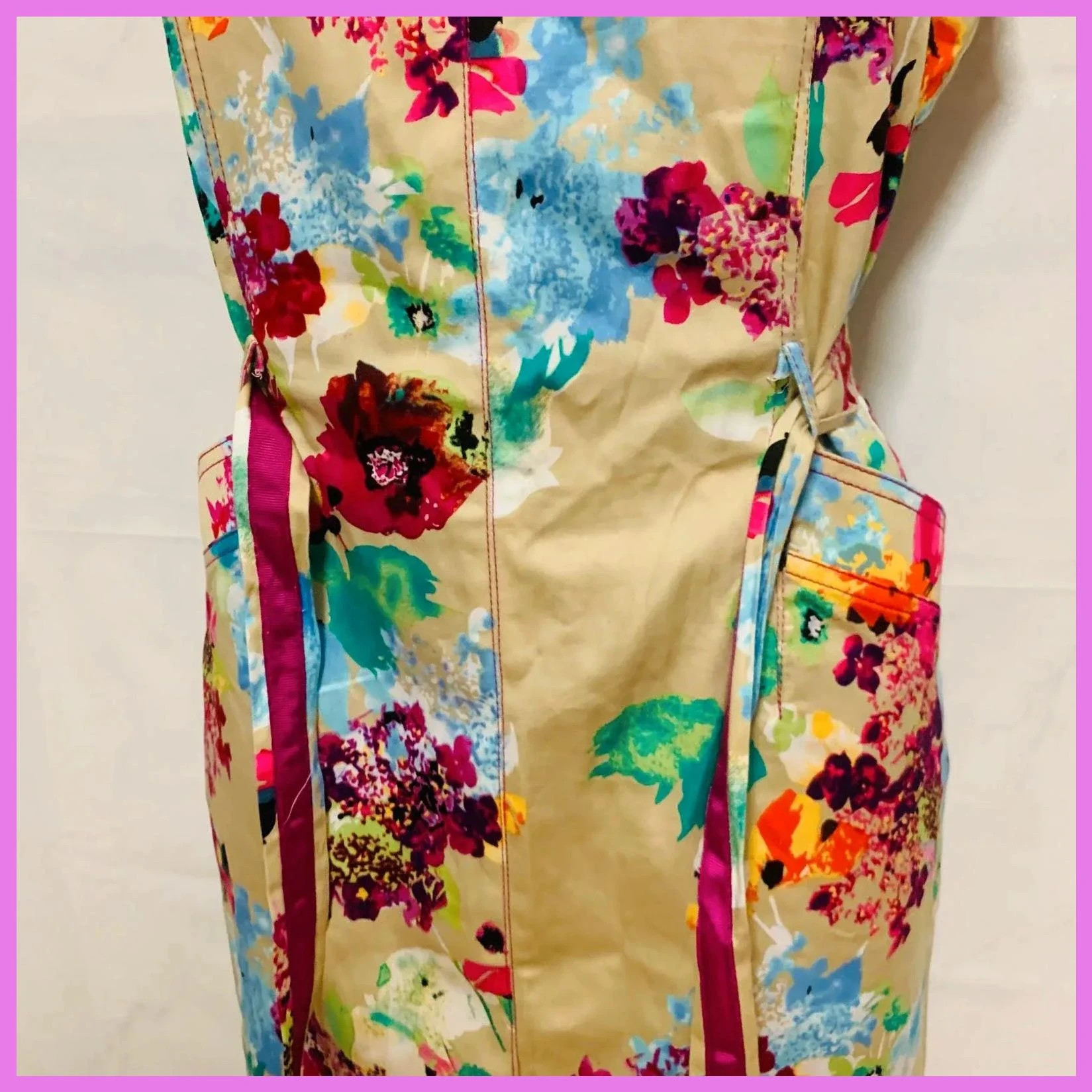 vestido floreado talla 44 – Cloche – taille XXL / 44 / 16 4