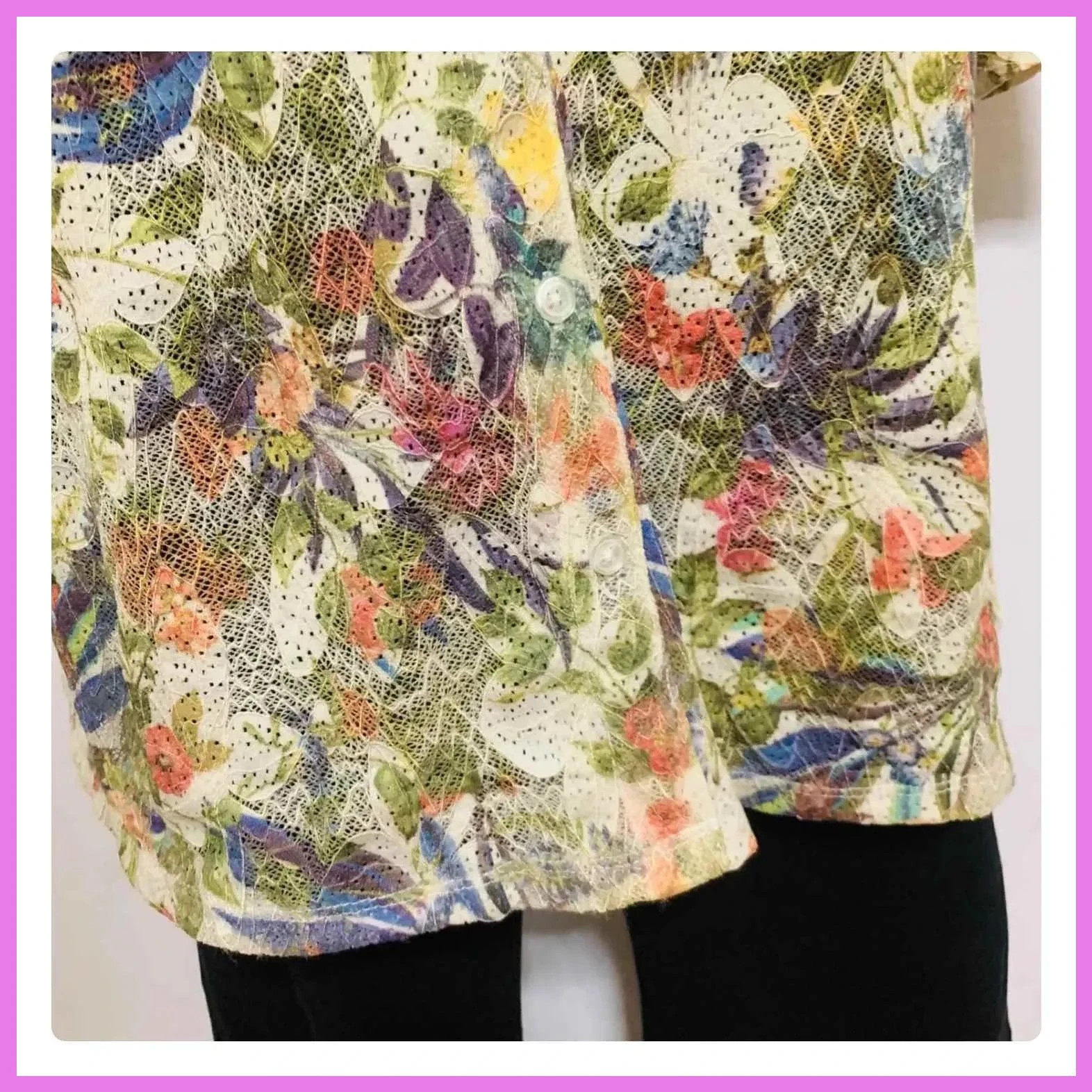 Blusa floreada talla 56 – Vintage Dressing – taille 8XL / 56 / 28 5