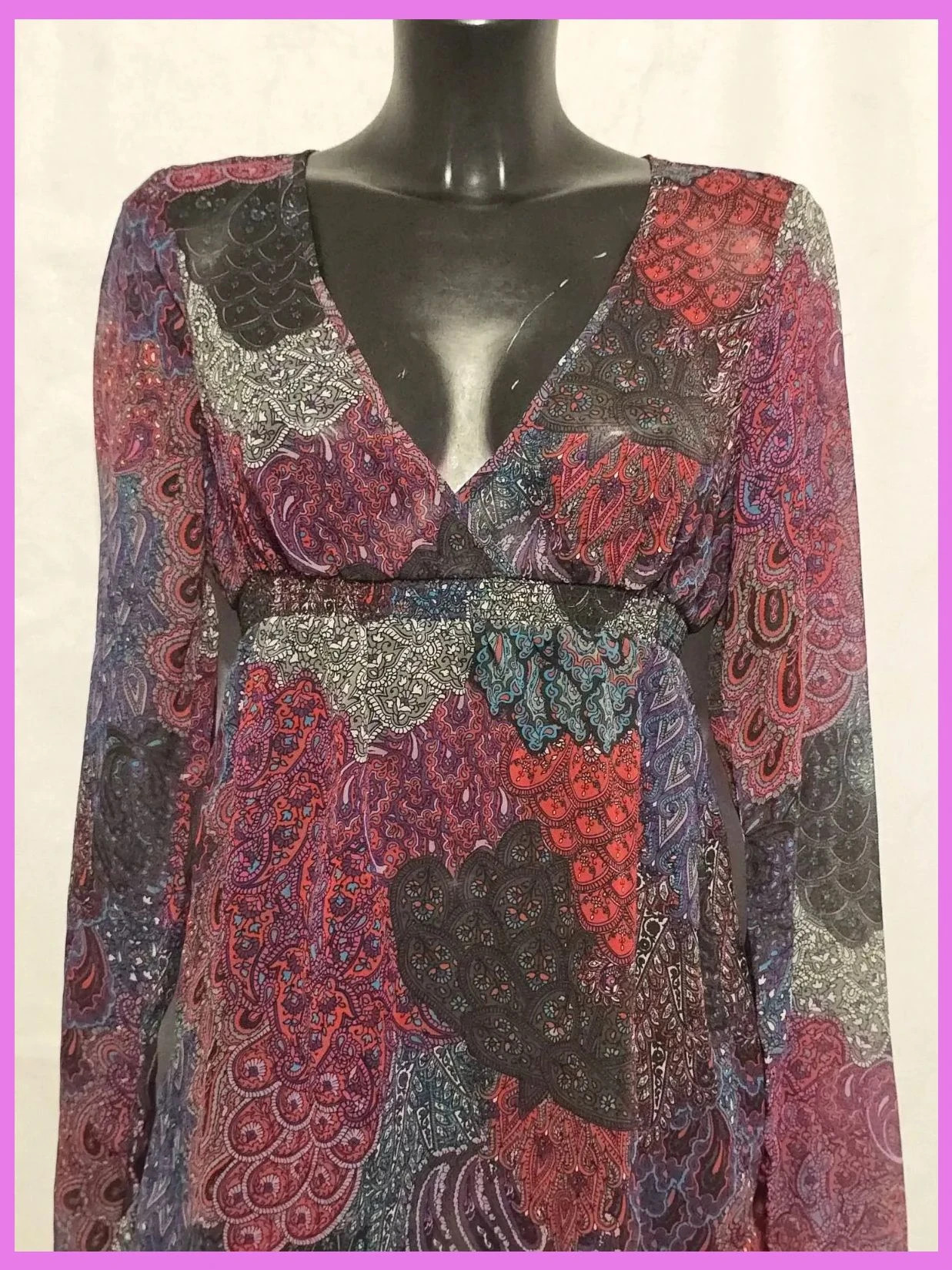 Blusa fina estampada talla 36 – EDC by Esprit – taille S / 36 / 8 2