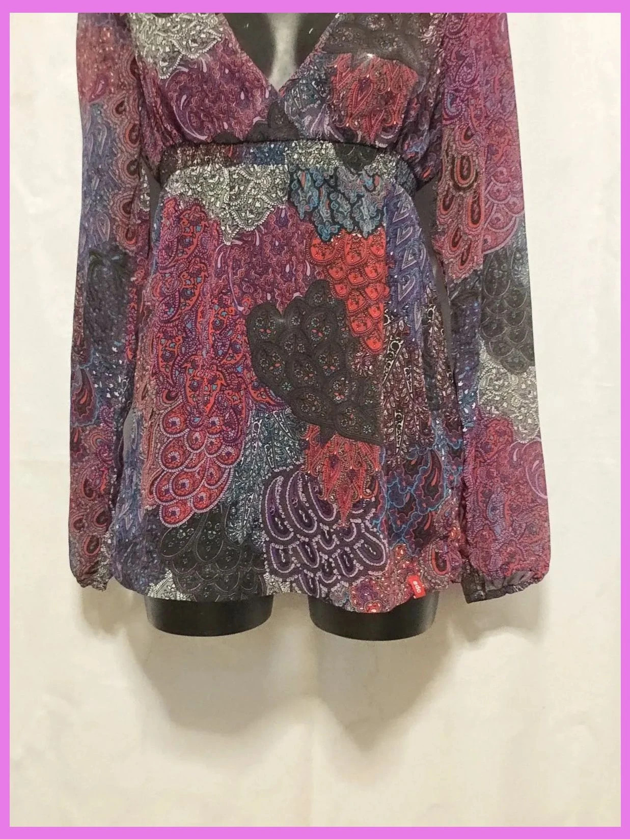 Blusa fina estampada talla 36 – EDC by Esprit – taille S / 36 / 8 4