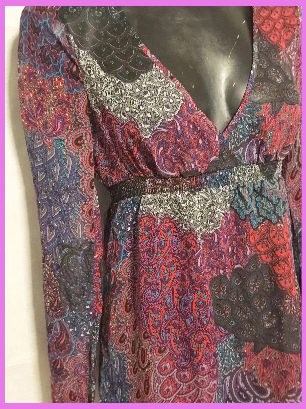 Blusa fina estampada talla 36 – EDC by Esprit – taille S / 36 / 8 3