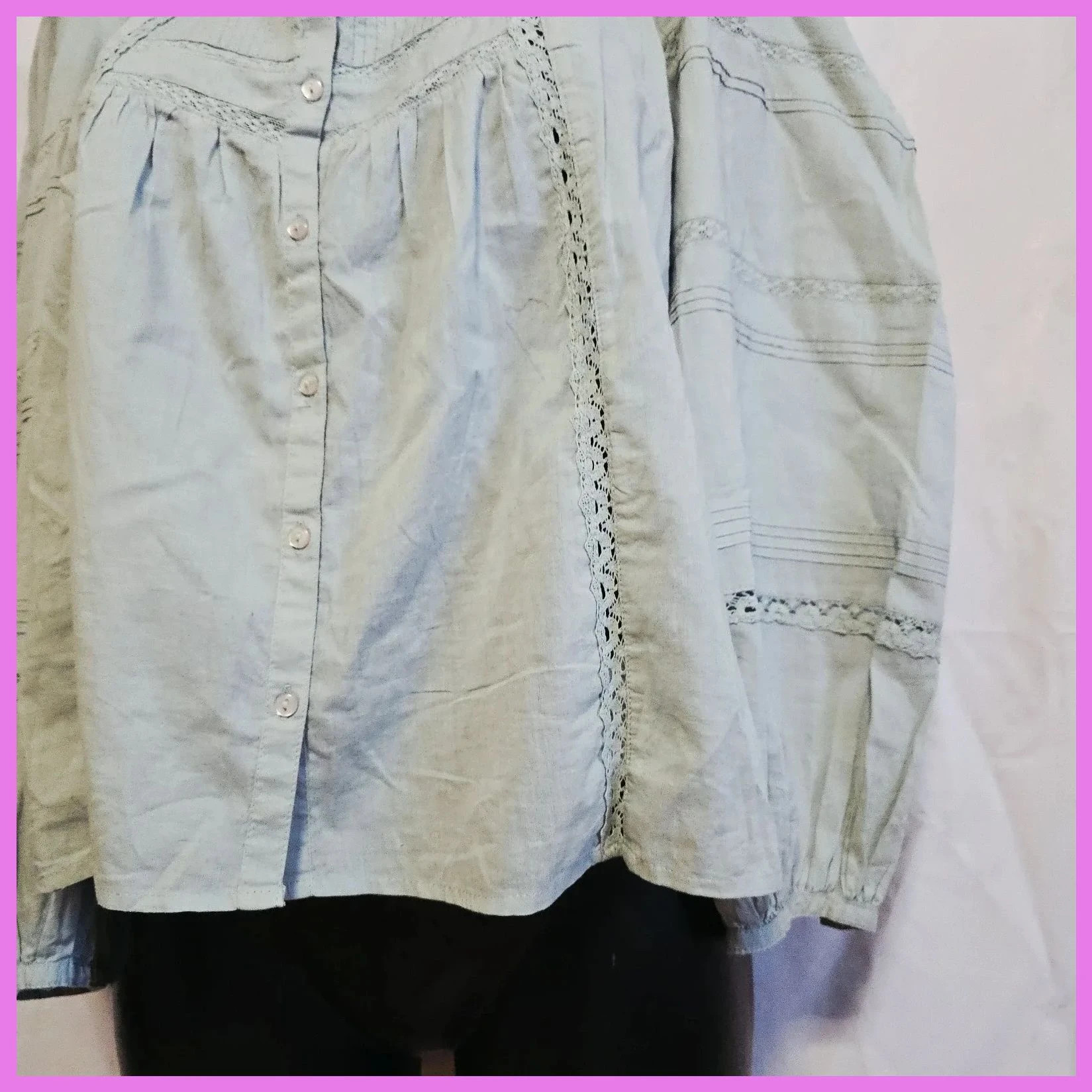 Blusa fina 100% algodón – Hoss Intropia – taille L / 40 / 12 4