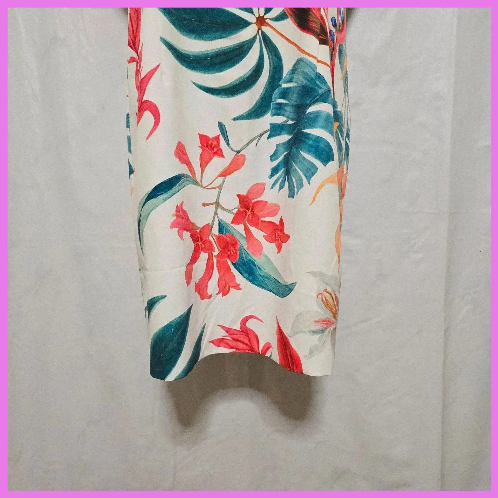 Vestido floreado 56 cm de ancho sisa – Esencias de mujer – taille XL / 42 / 14 3