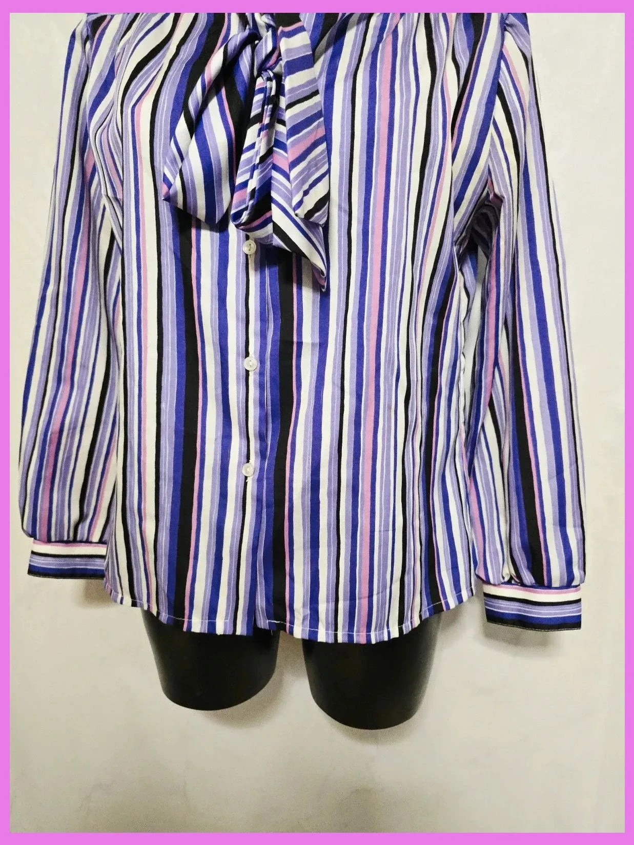 Blusa estampada 58 cm ancho sisa – Vintage Dressing – taille XXL / 44 / 16 4