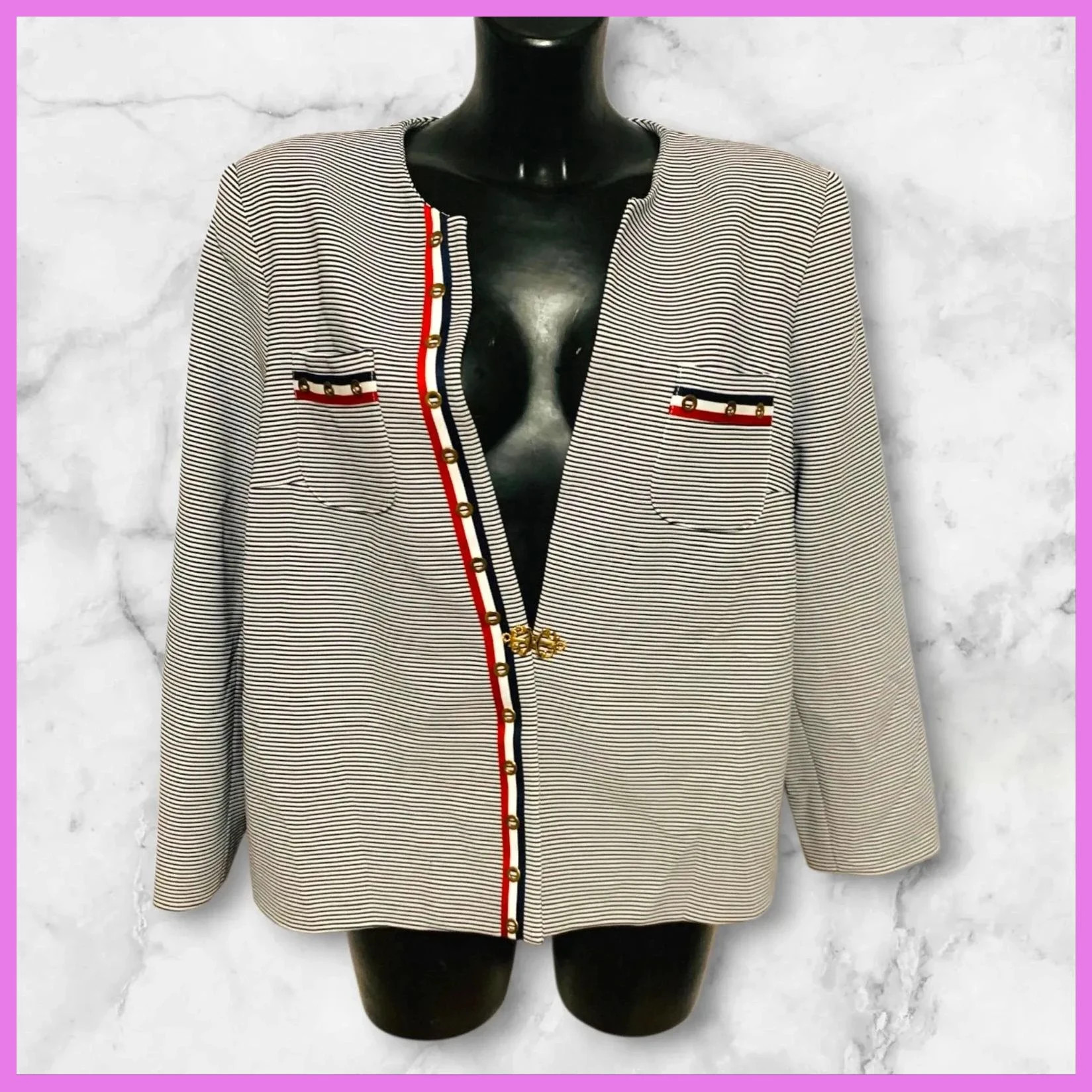 blazer estampado talla grande