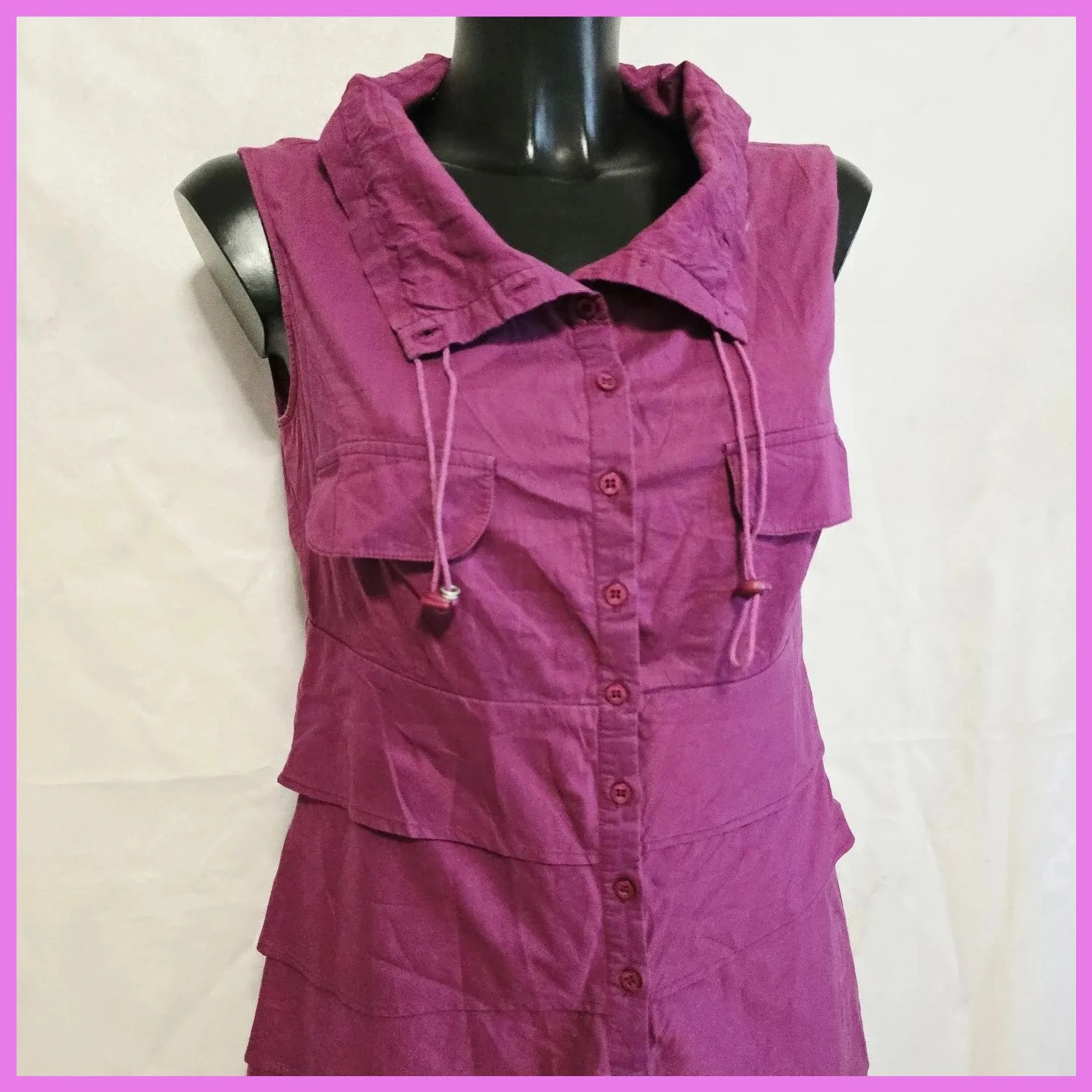Vestido de verano 100% algodón – Adolfo Dominguez – taille L / 40 / 12 2