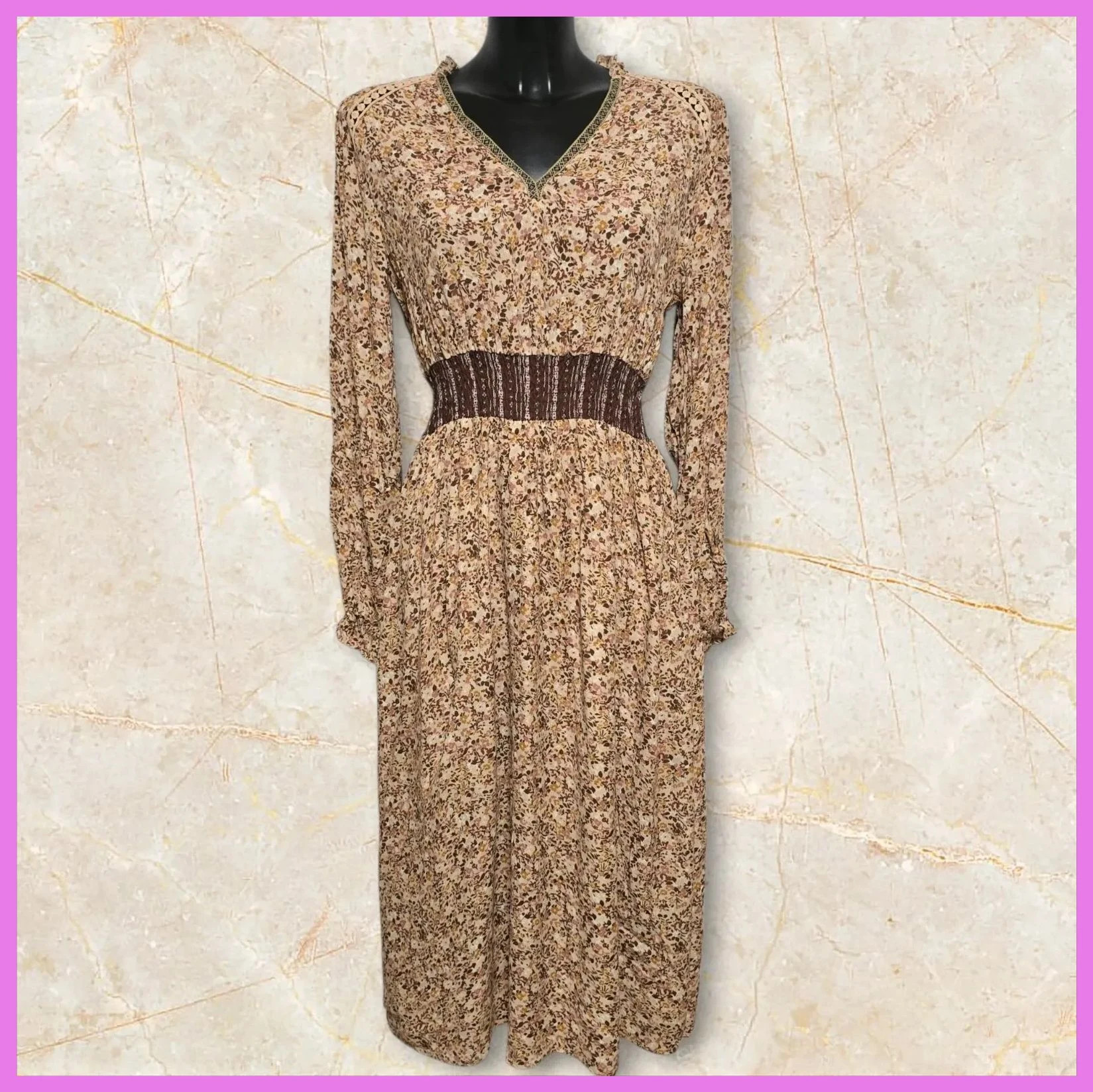Vestido estampado talla 40