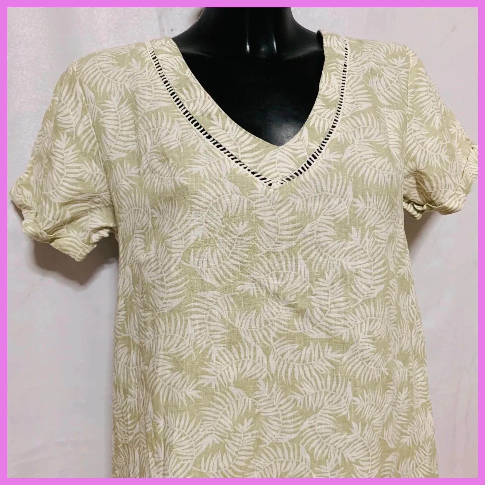 Vestido de lino para talla 42 – Vintage Dressing – taille Taille unique 3