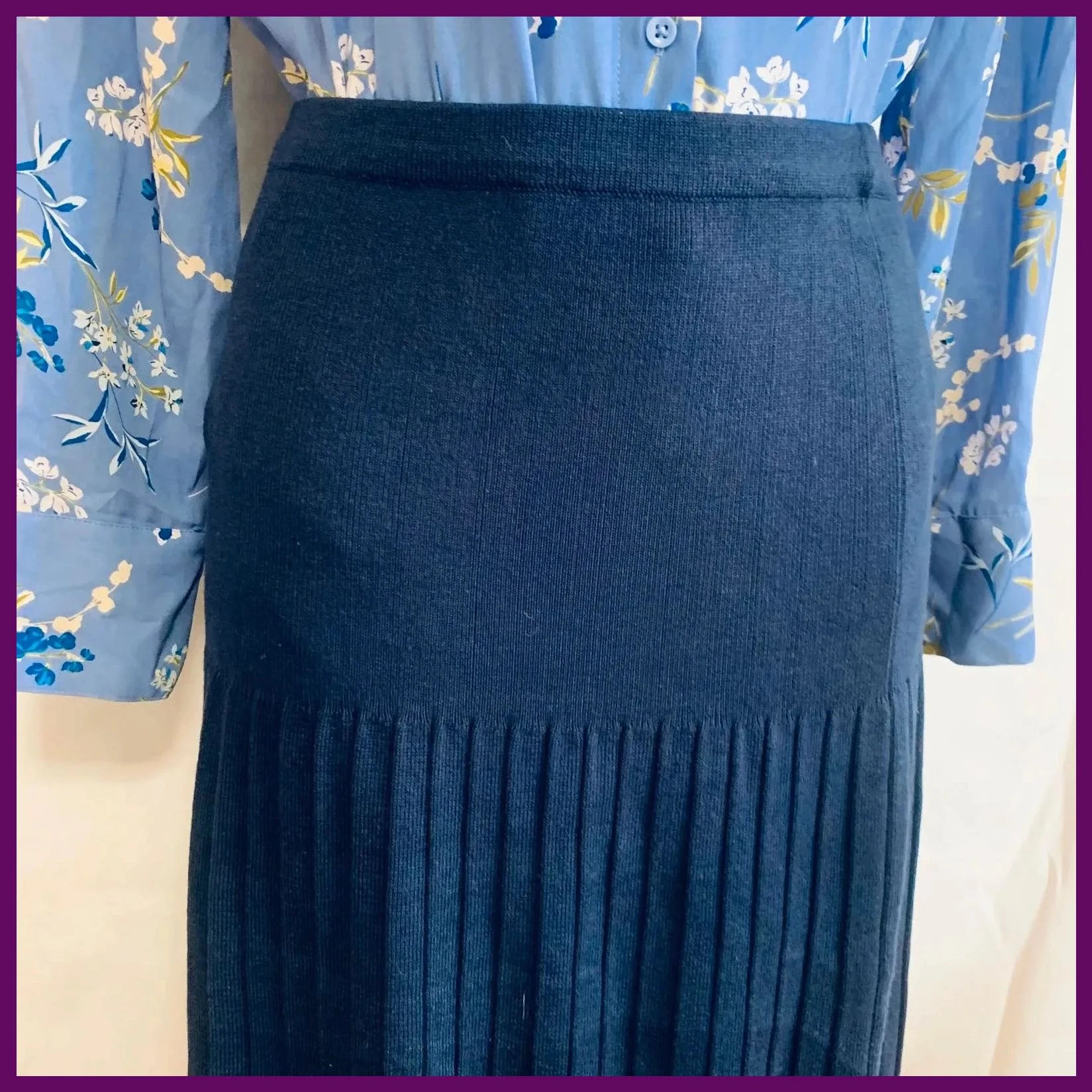 falda midi vintage – Escorpion – taille L / 40 / 12 2