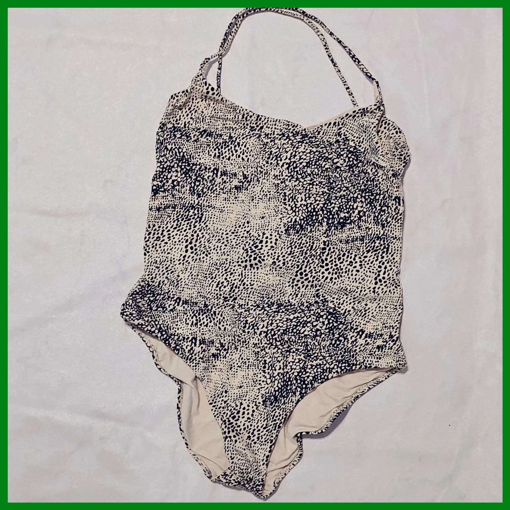 Bañador estampado vintage – Vintage Dressing – taille XL / 42 / 14