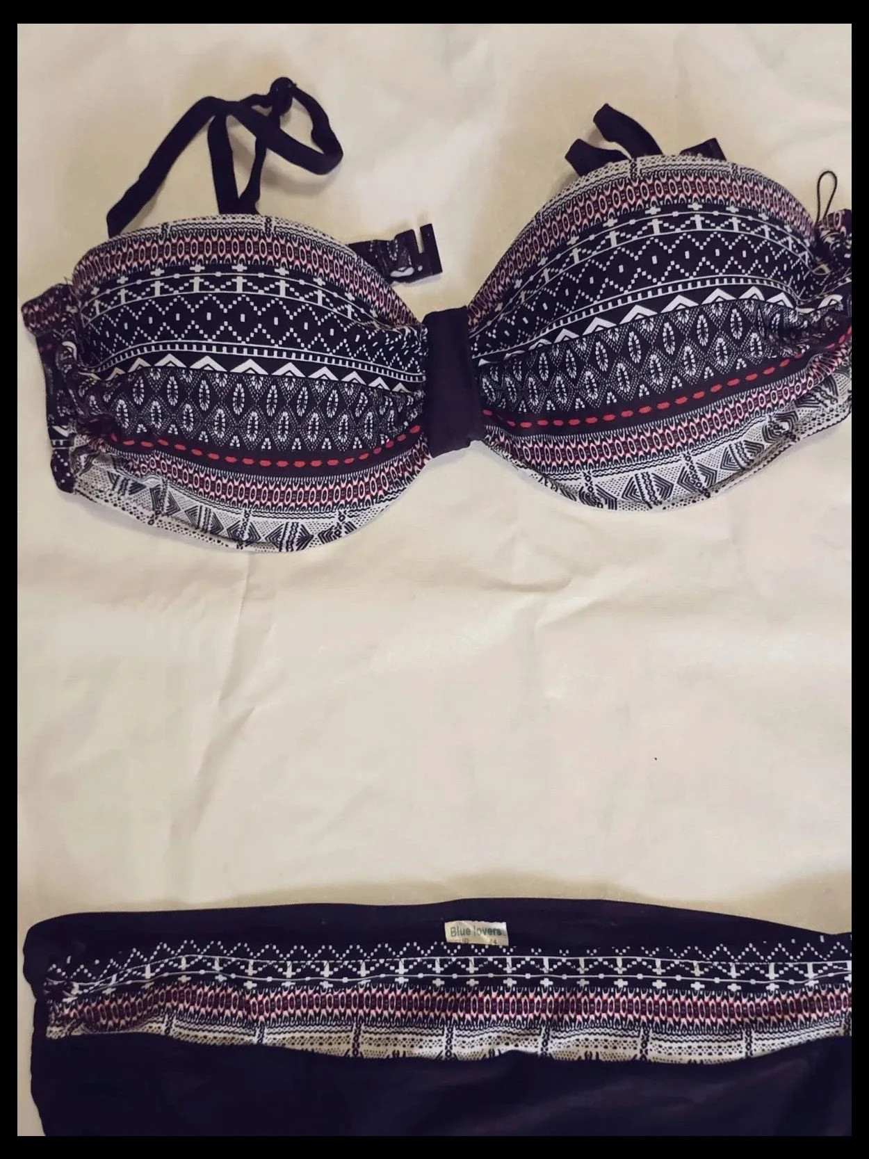 Bikini estampado talla 44 – Blue Lovers – taille XXL / 44 / 16 2