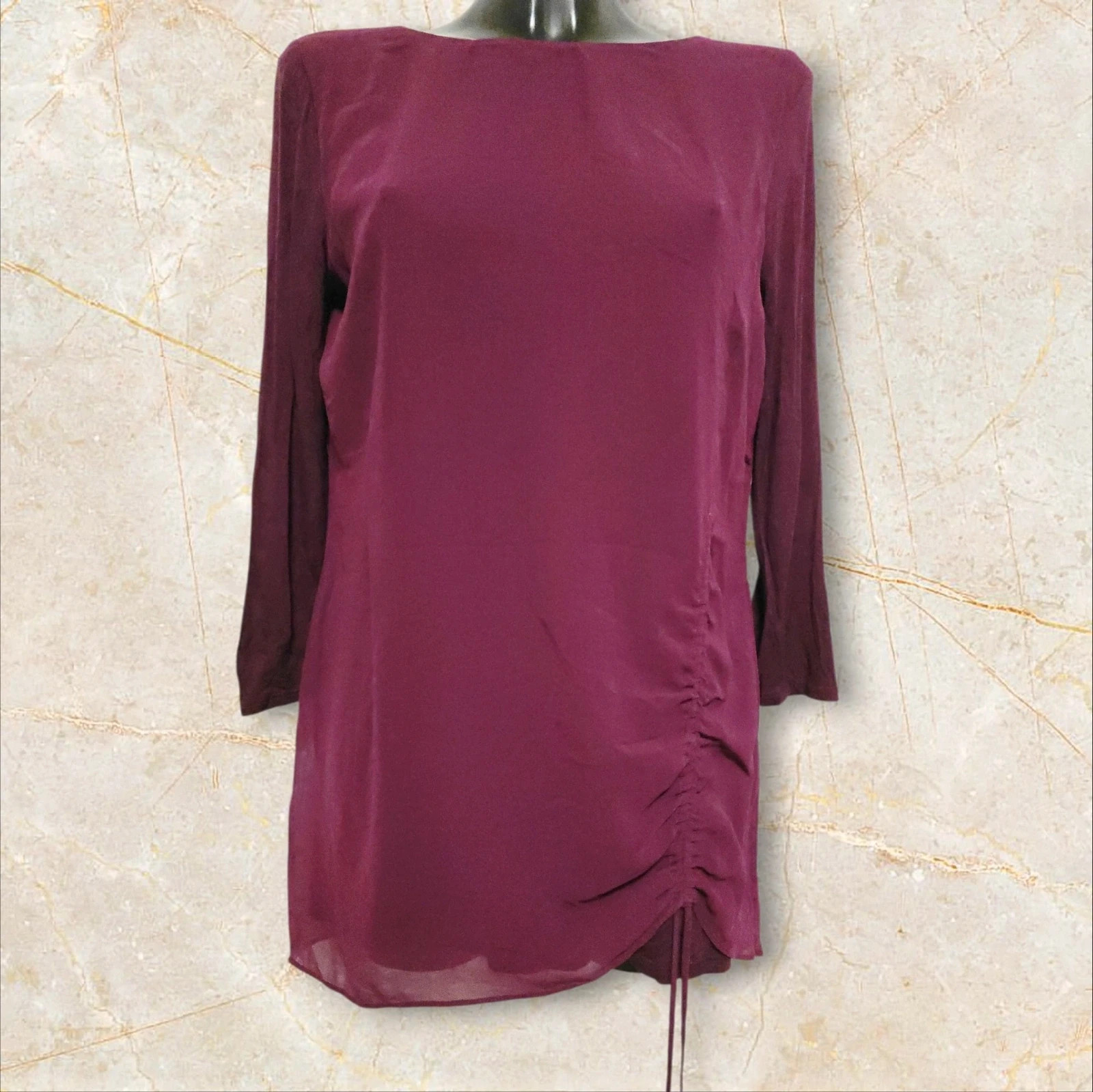 Blusa de color burdeoas talla 40