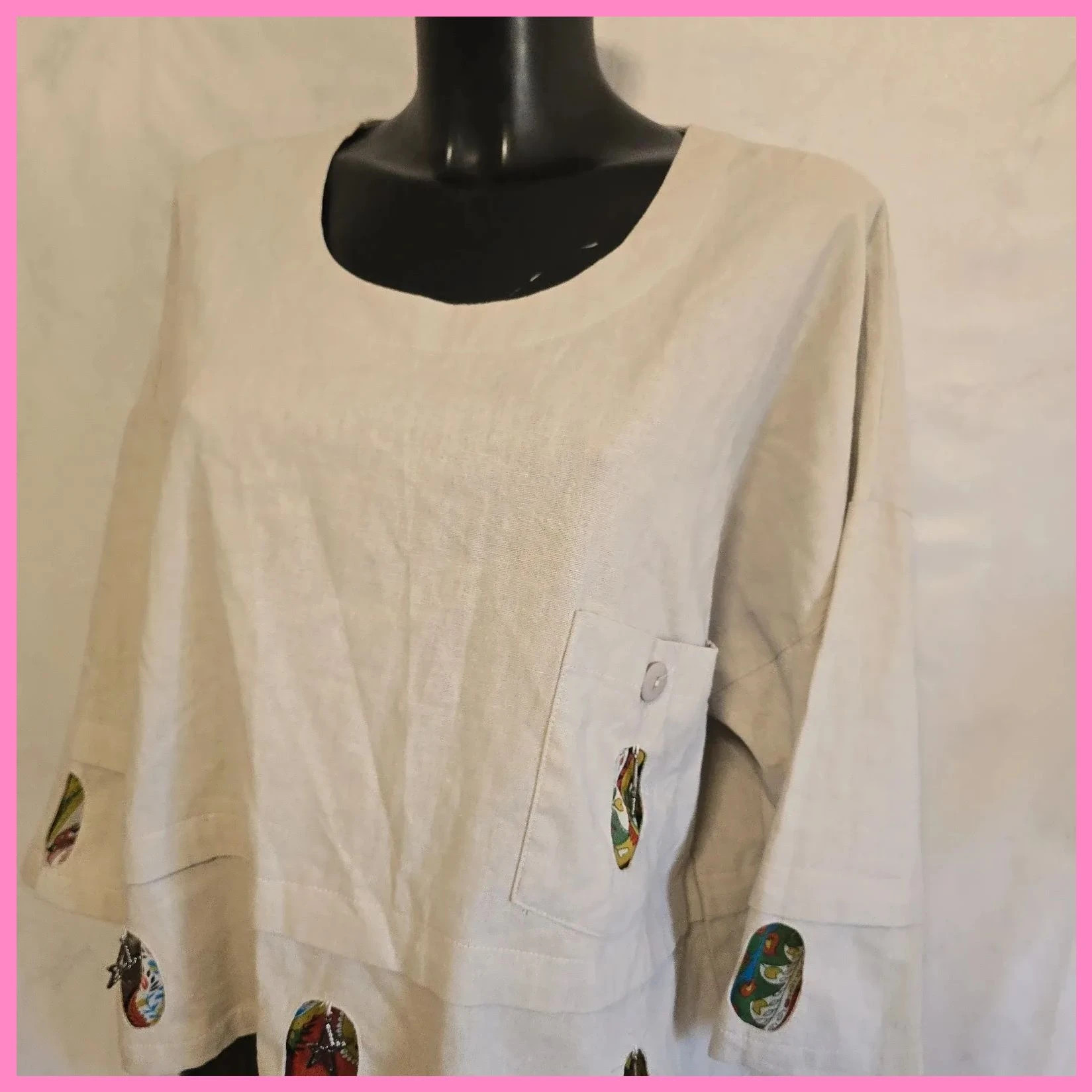 Blusa Oversize de lino y algodón – NESLAY – taille Autre 2