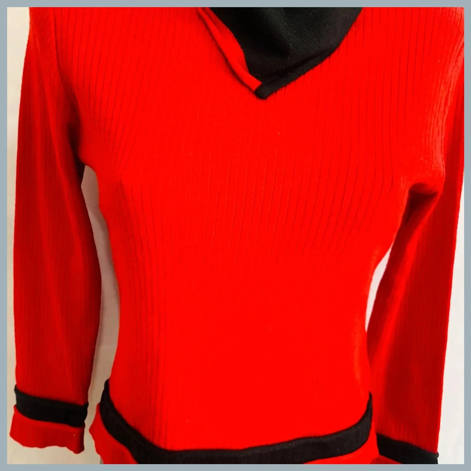 Jersey rojo 54 cm de ancho – Saint Charles – taille L / 40 / 12 4