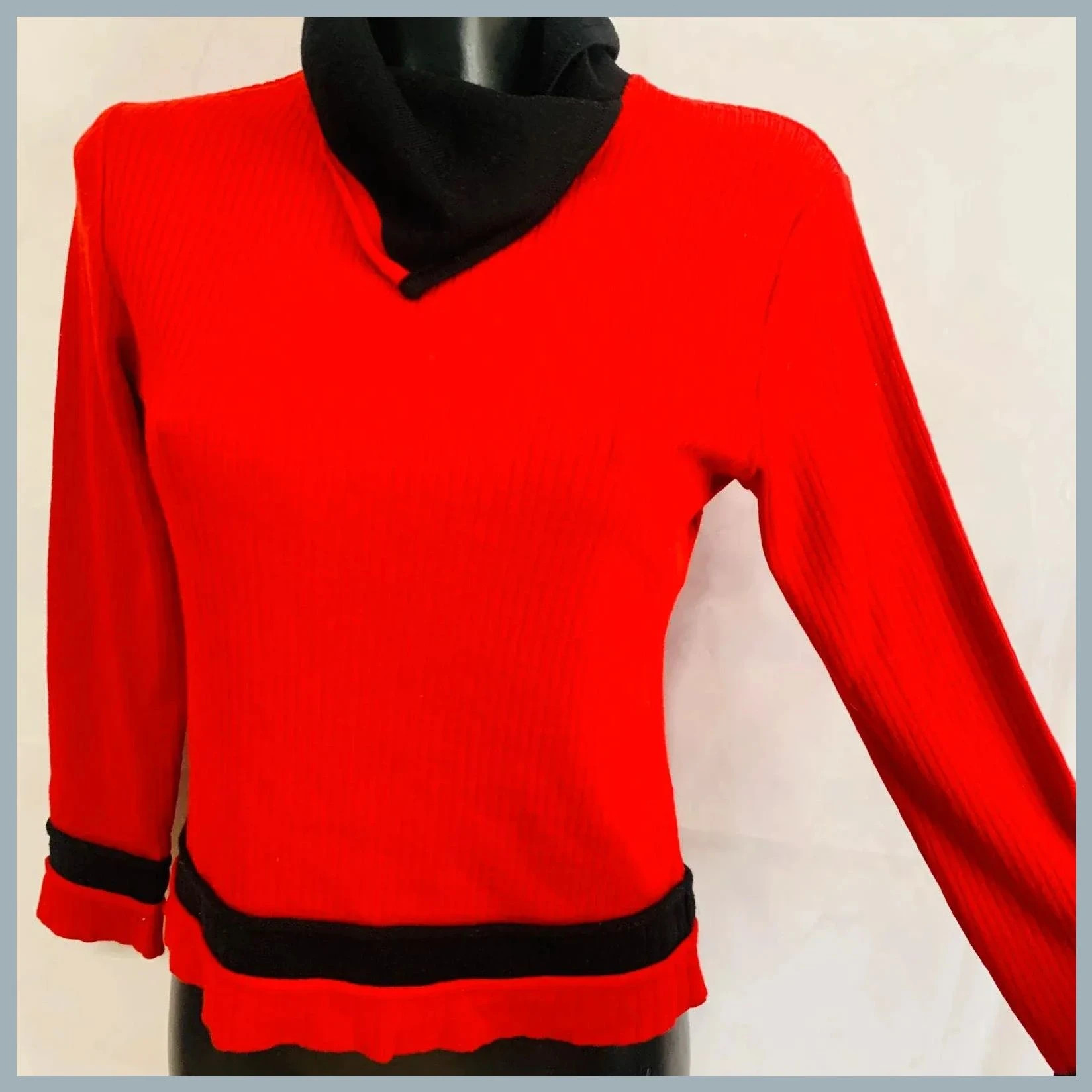 Jersey rojo 54 cm de ancho – Saint Charles – taille L / 40 / 12 2
