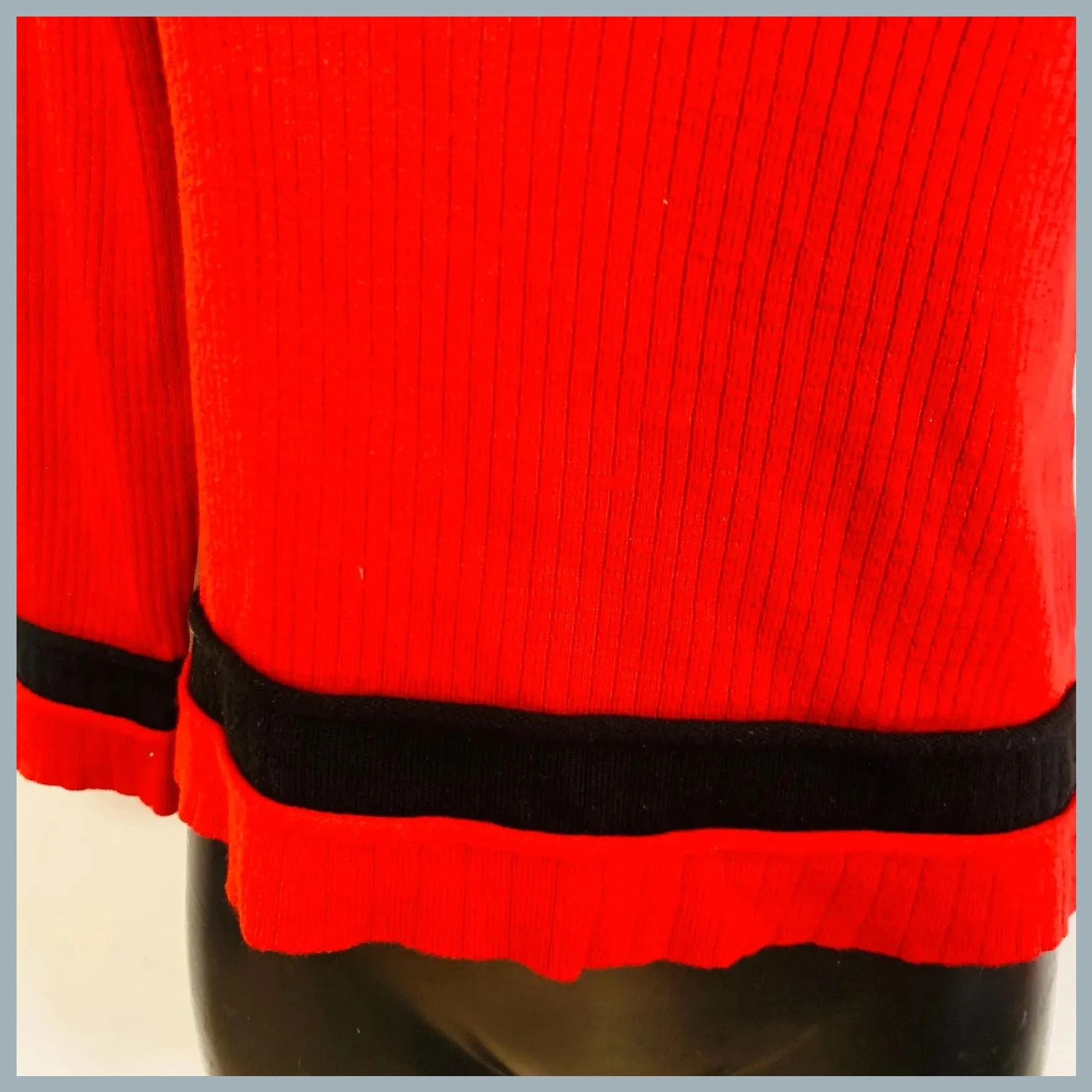 Jersey rojo 54 cm de ancho – Saint Charles – taille L / 40 / 12 3