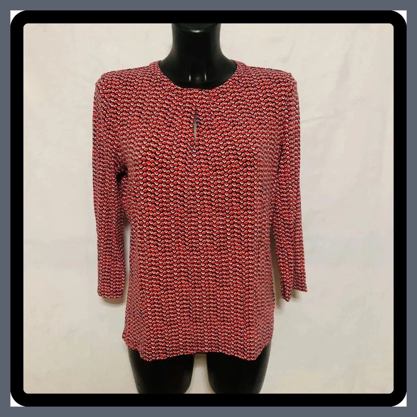 Blusa estampada talla 38