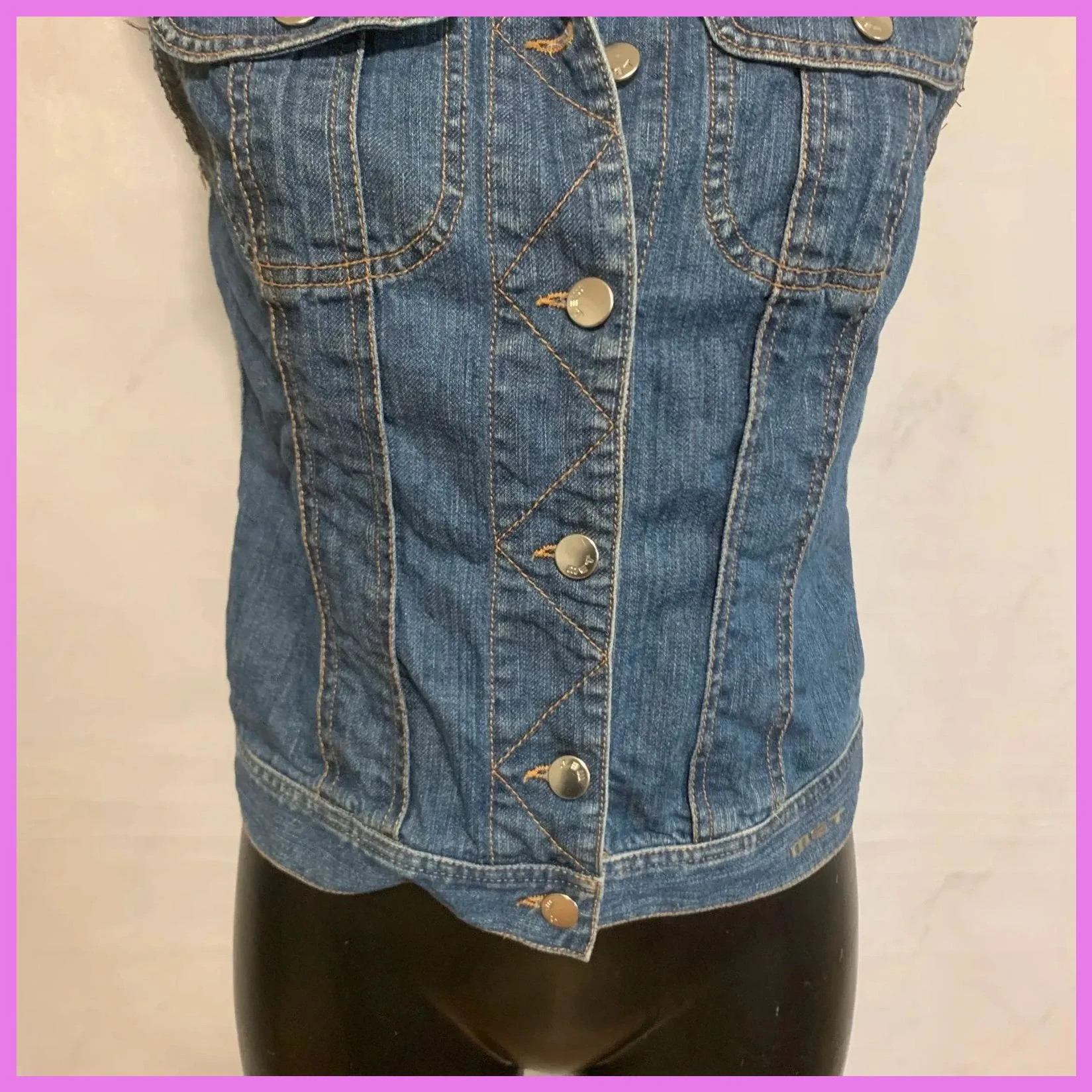 Chaleco vaquero talla 36 – Met – taille S / 36 / 8 3