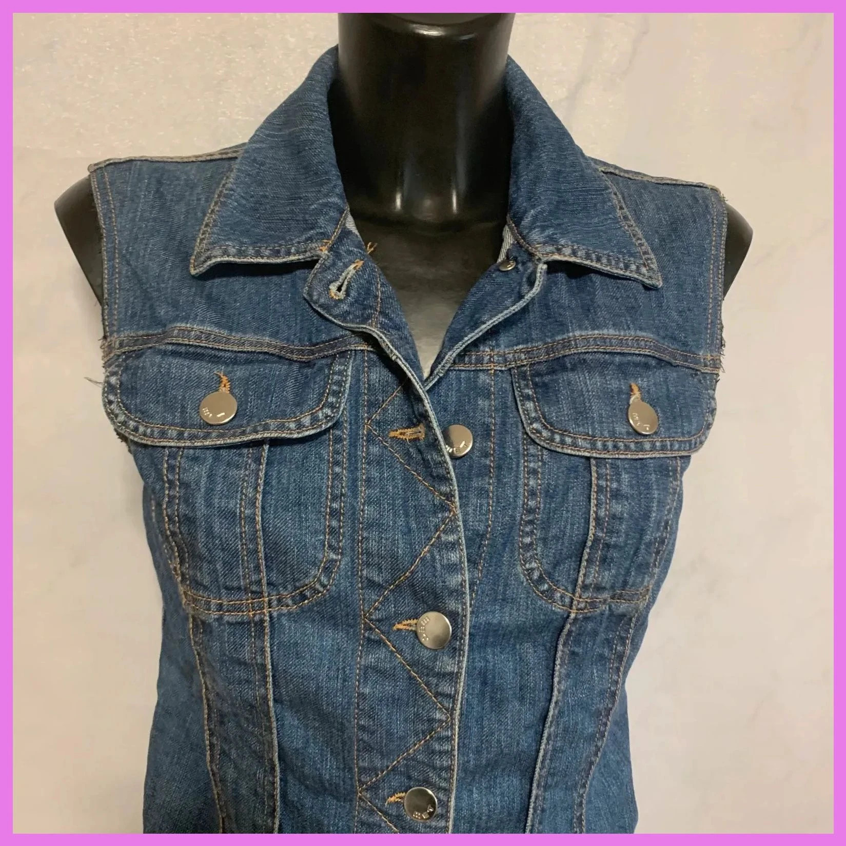 Chaleco vaquero talla 36 – Met – taille S / 36 / 8 2