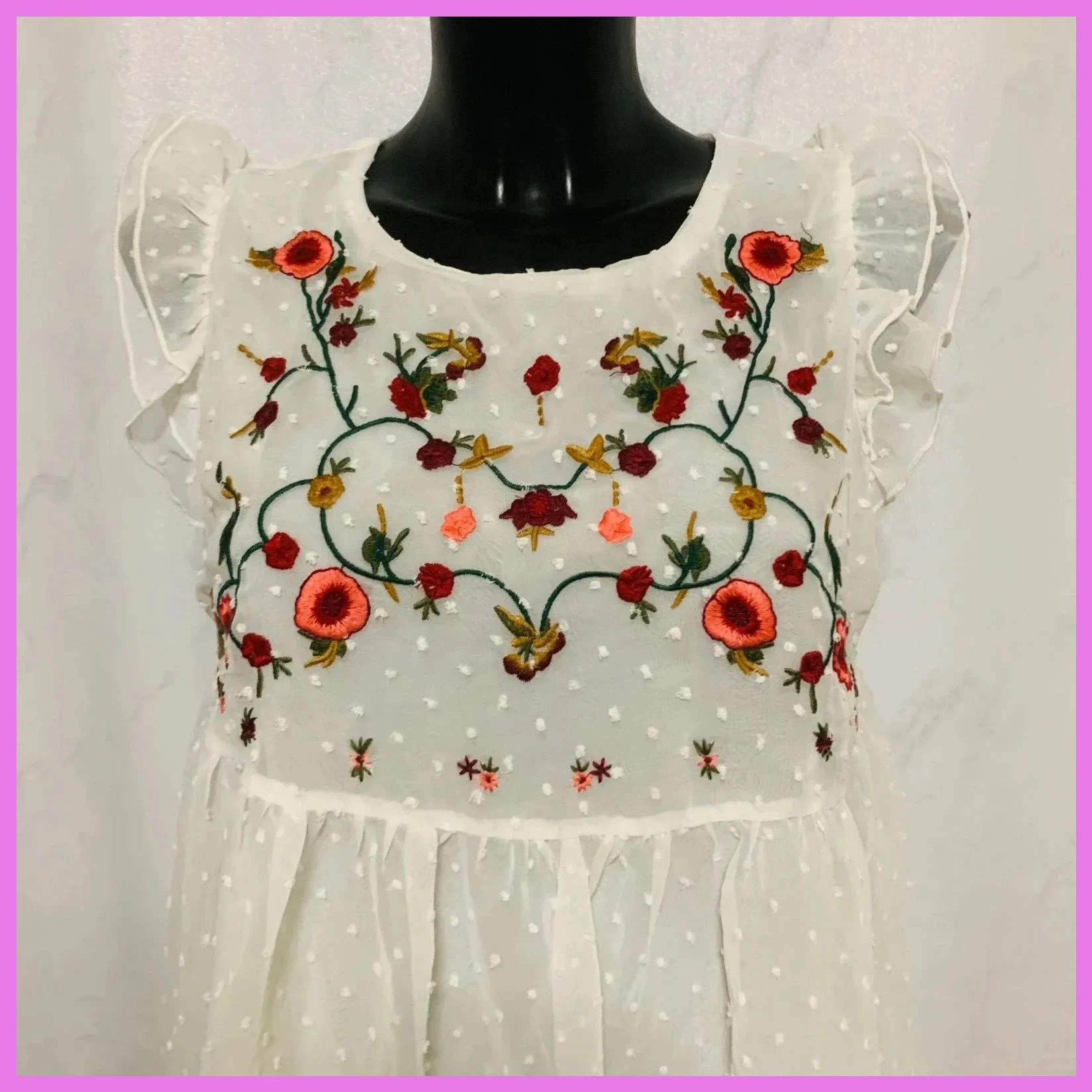 Blusa bordada talla única – Lilie Rose – taille Taille unique 2