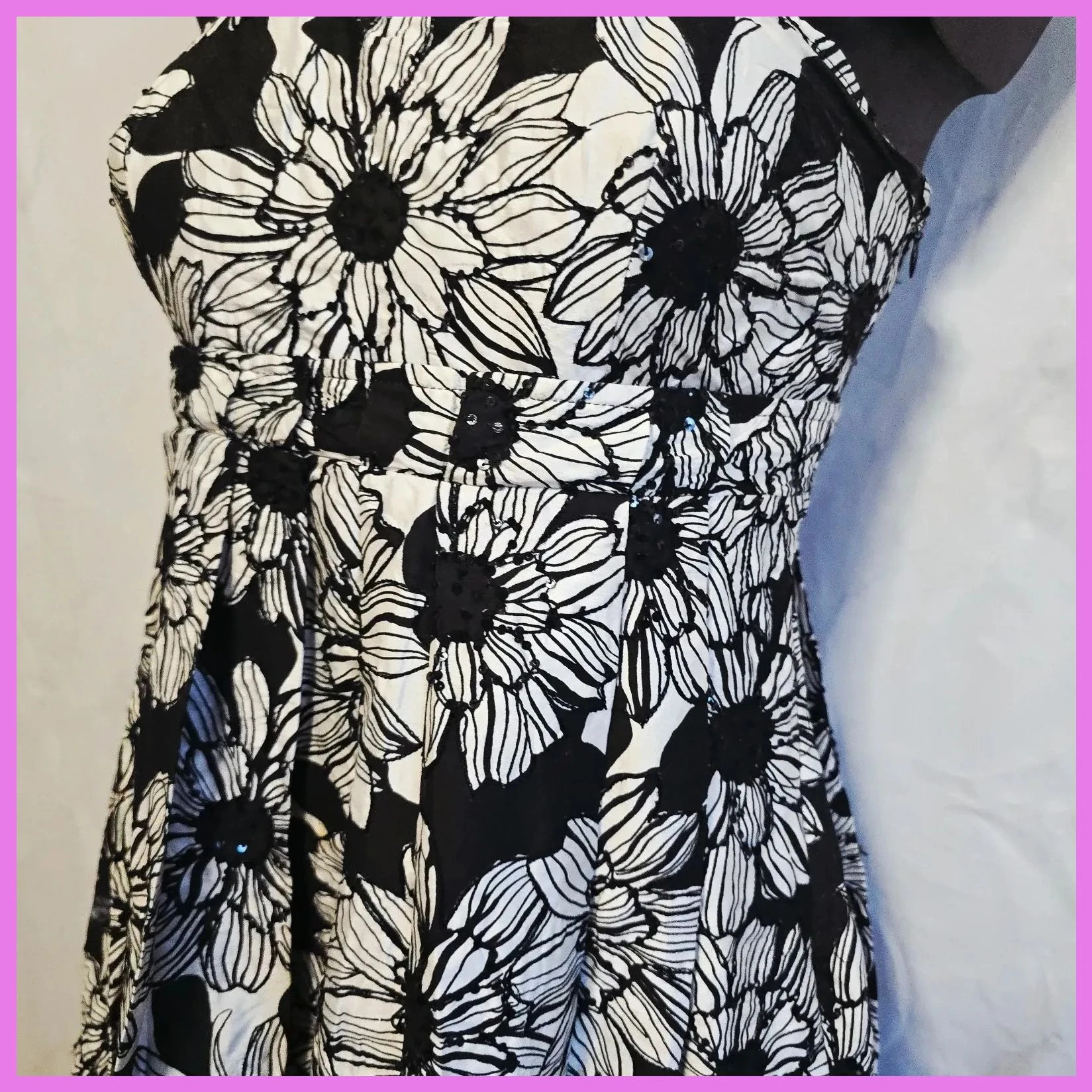 Elegante vestido de fiesta 100% Seda – Dandara – taille S / 36 / 8 5