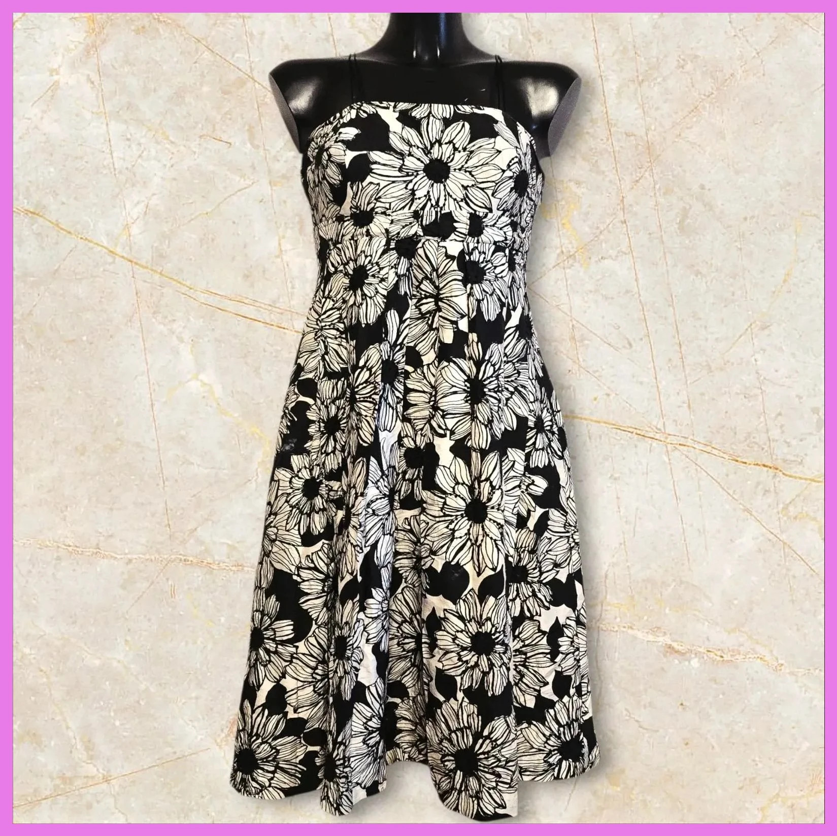Elegante vestido de fiesta 100% Seda – Dandara – taille S / 36 / 8