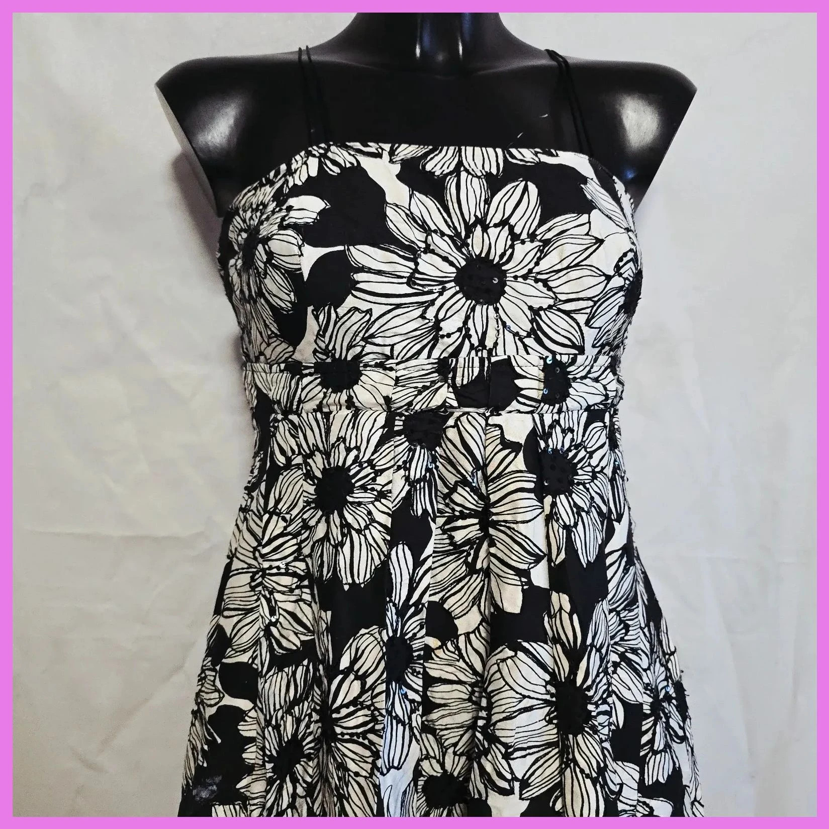 Elegante vestido de fiesta 100% Seda – Dandara – taille S / 36 / 8 4