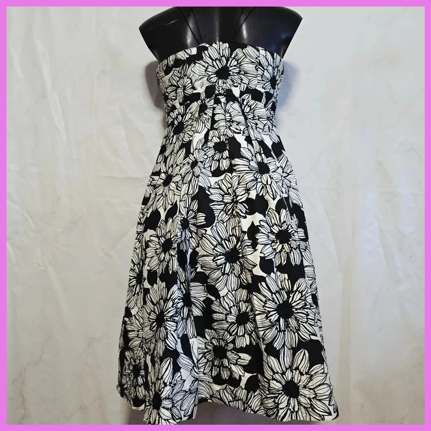 Elegante vestido de fiesta 100% Seda – Dandara – taille S / 36 / 8 3