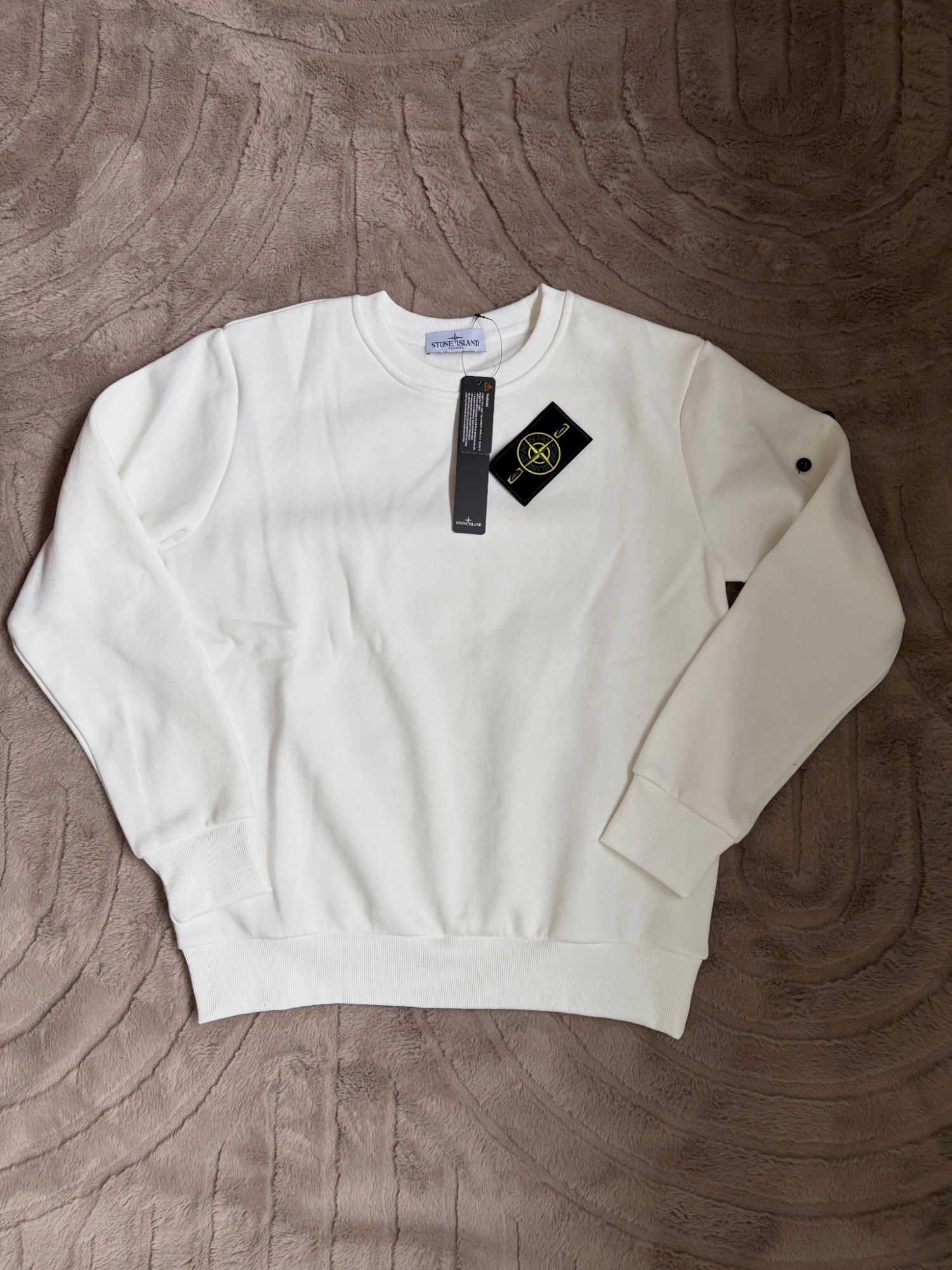 Pull stone Islande blanc taille S