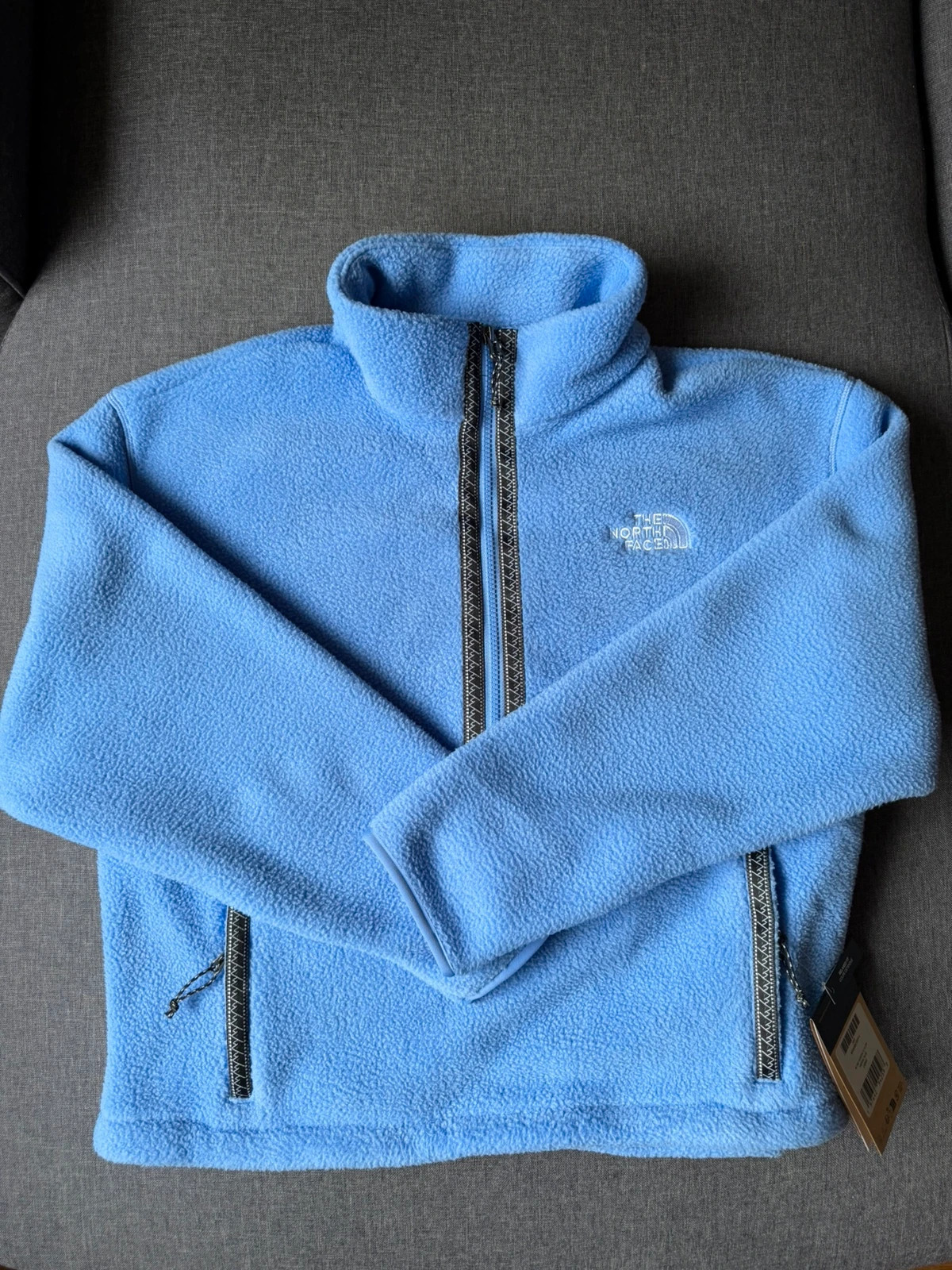 Polaire the north face fleeski 1/4 zip virtual blue L