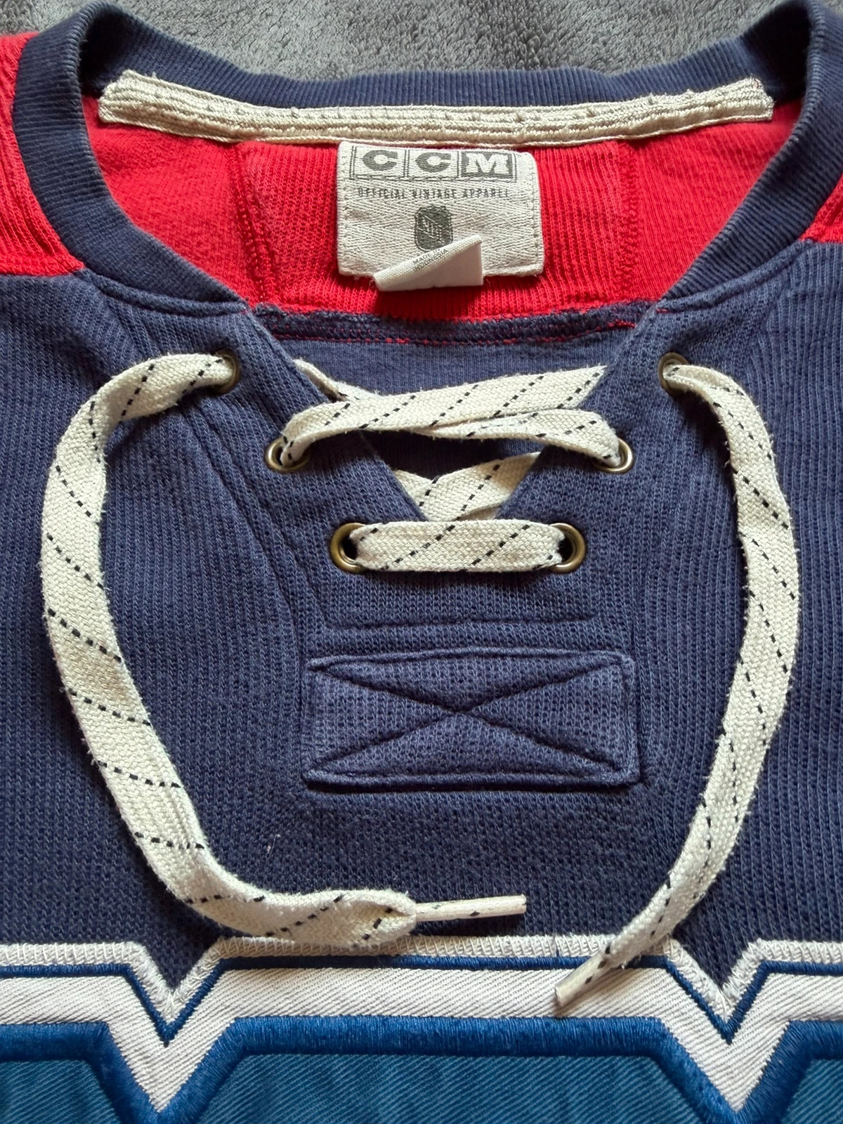 Maillot Vintage CCM des New York Rangers NHL à lacets en XL – CCM – taille XL 4