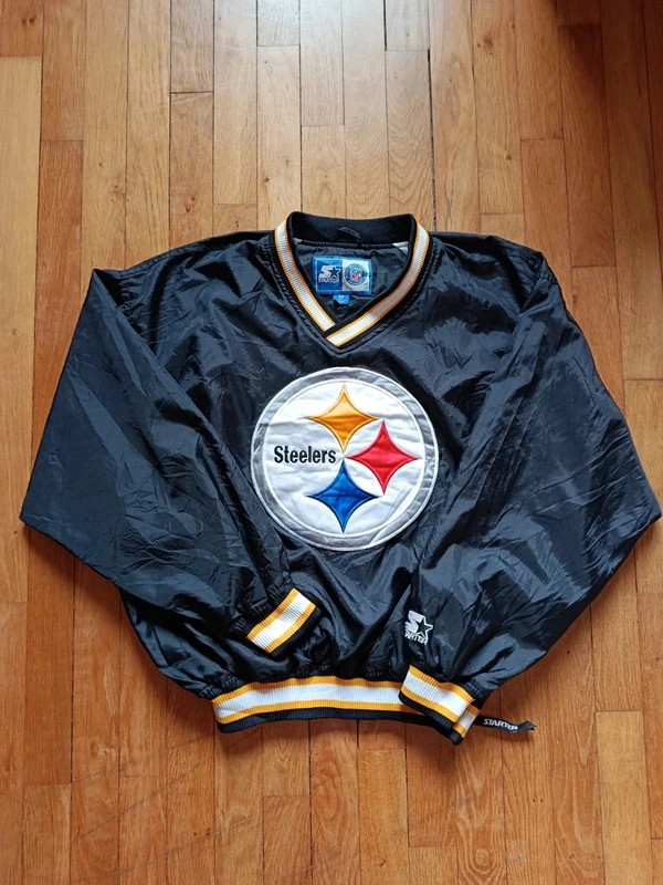 Windbreaker vintage Pittsburgh Steelers NFL