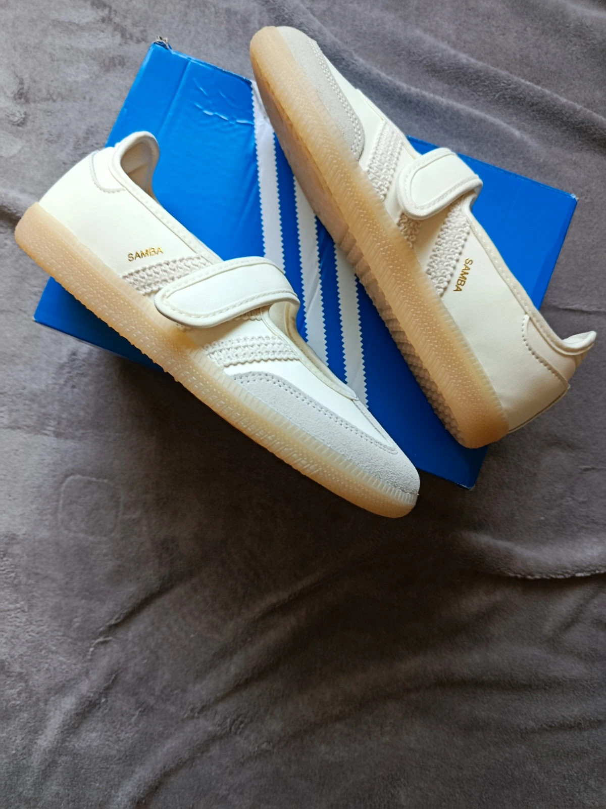 Adidas Ballerines Samba Jane cream white gum Taille 38 2 /3 eu – adidas – taille EU 38 5