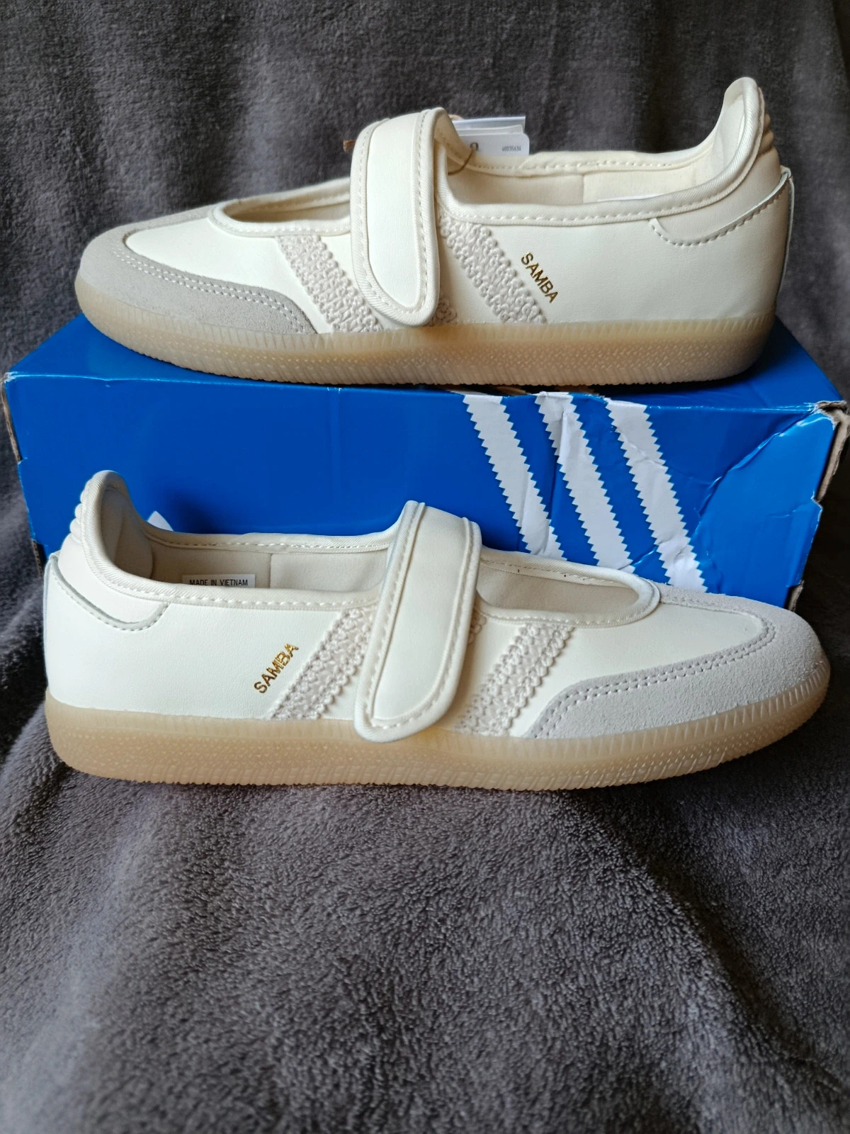 Adidas Ballerines Samba Jane cream white gum Taille 38 2 /3 eu – adidas – taille EU 38 4