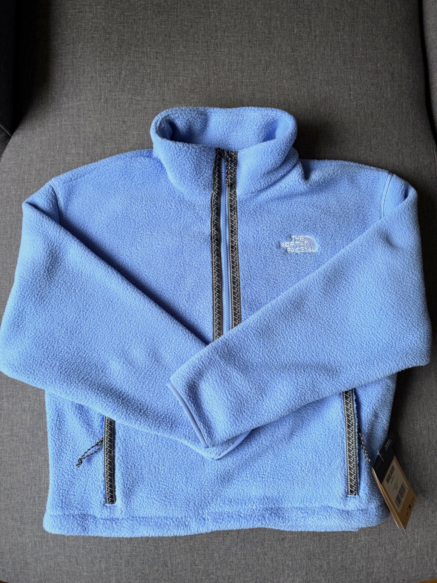 Polaire the north face Fleeski 1/4 zip virtual blue taille L