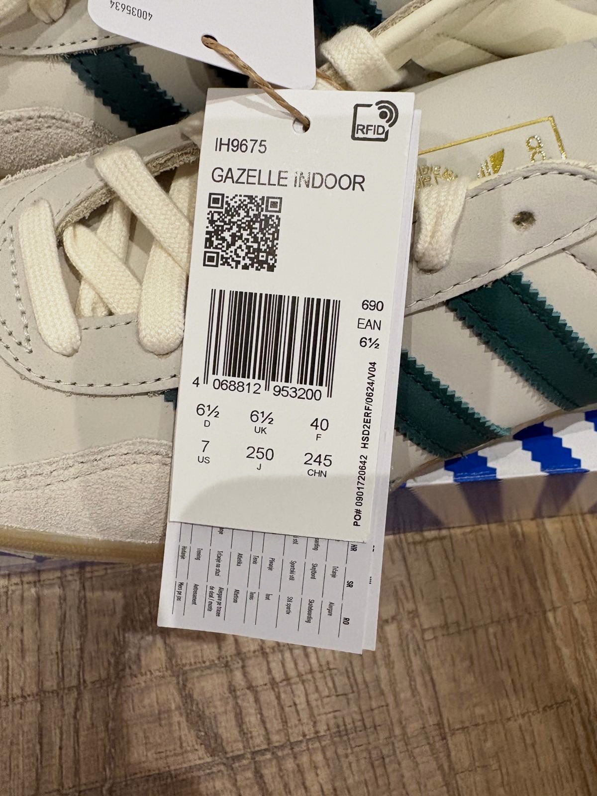 Zapatillas Adidas Gazelle Indoor beige y verde – Adidas – taille EU 40 7