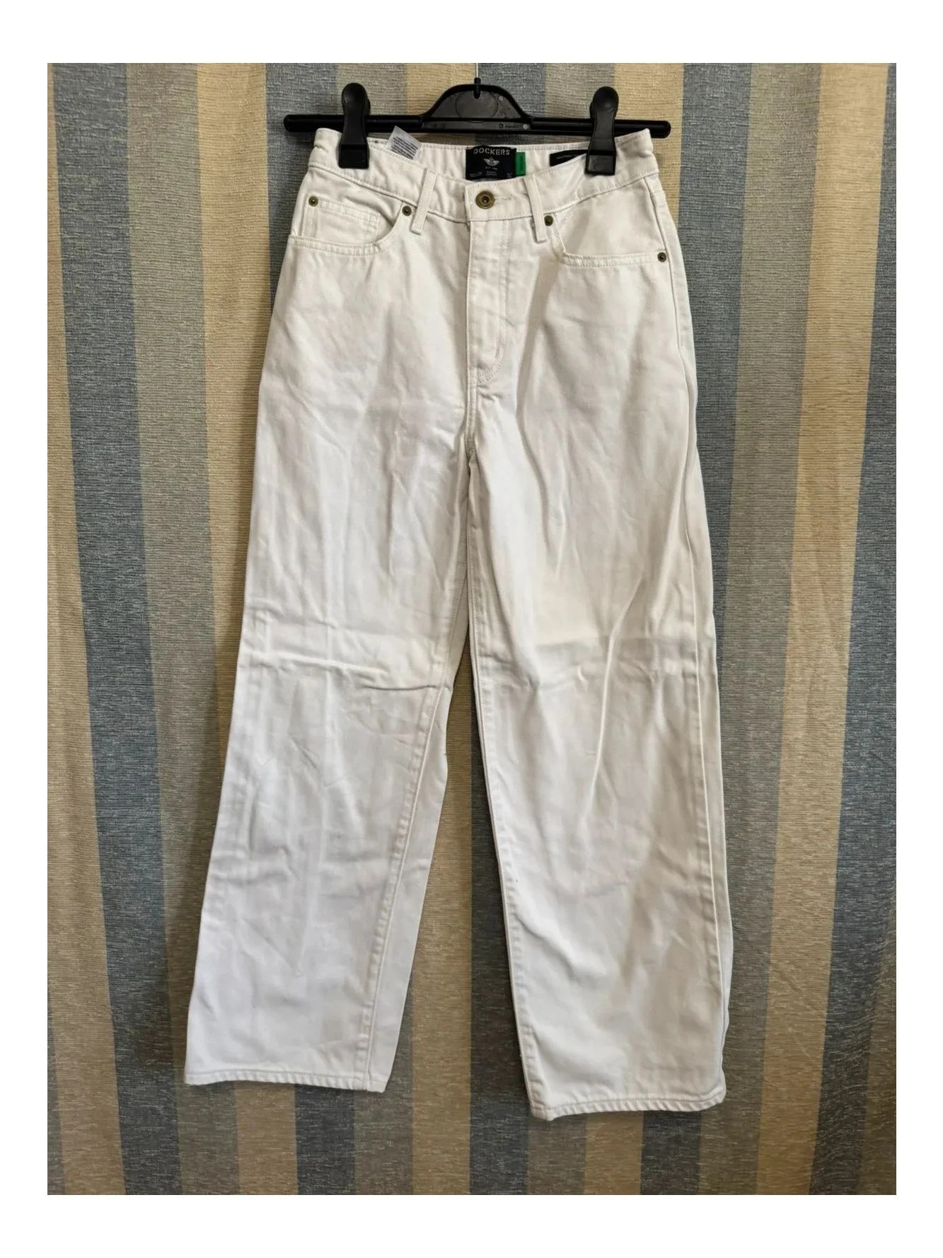 Vaquero blanco boyfriend de dockers talla W25 📀