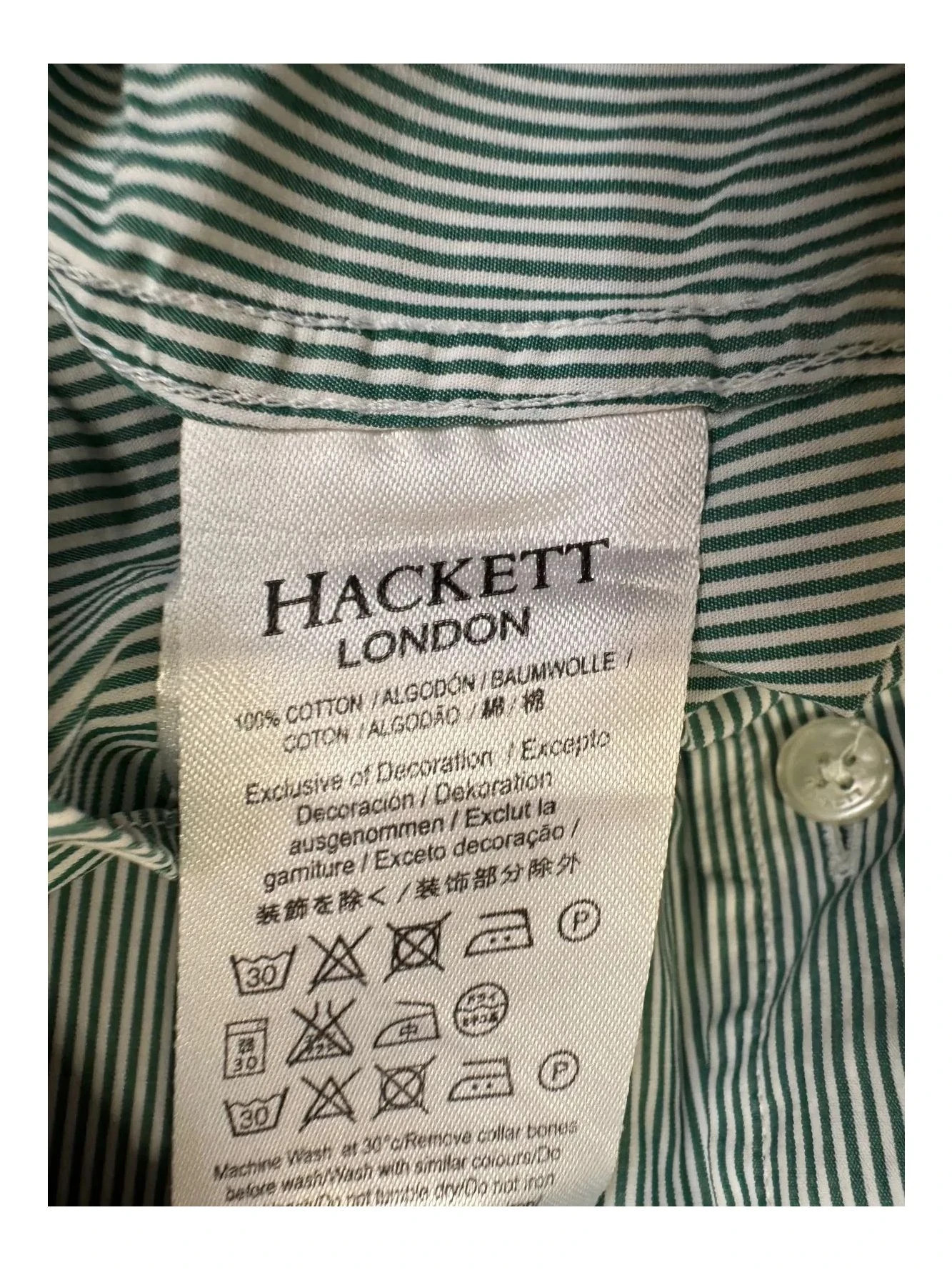 Camisa rayas Hackett talla M 📀 – Hackett – taille M 5