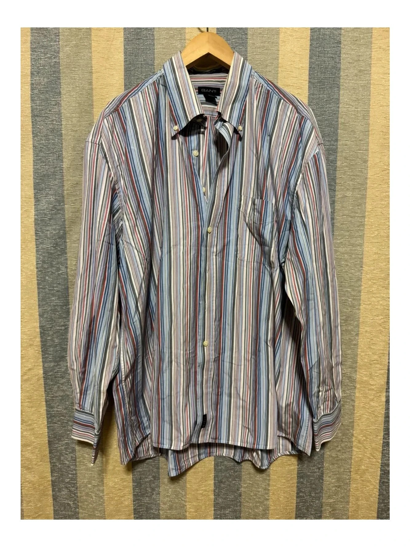 Camisa rayas marca Gant talla XXL 📀