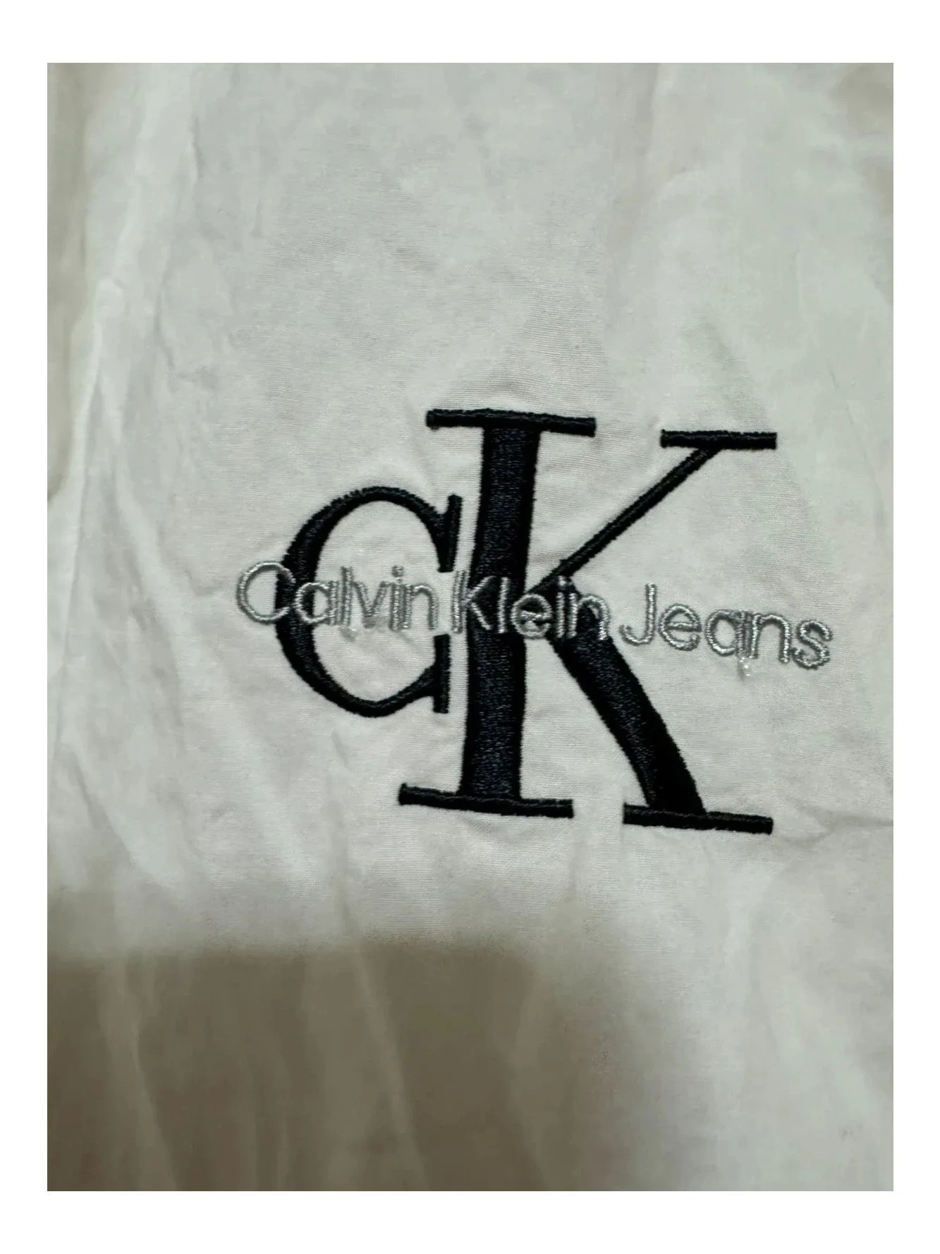 Camisa blanca algodón de Calvin Klein talla S 📀 – Calvin Klein – taille S 4