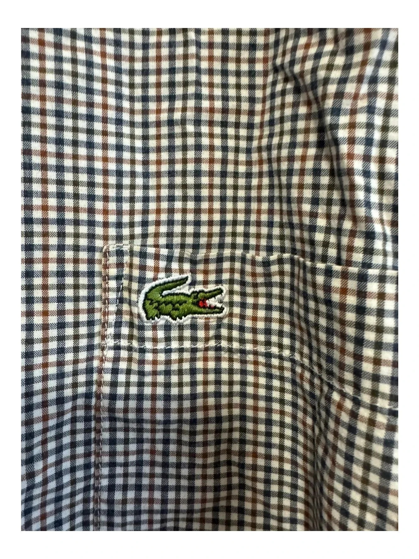 Camisa cuadros algodón de Lacoste talla 46 📀 – Lacoste – taille 46 cm 4